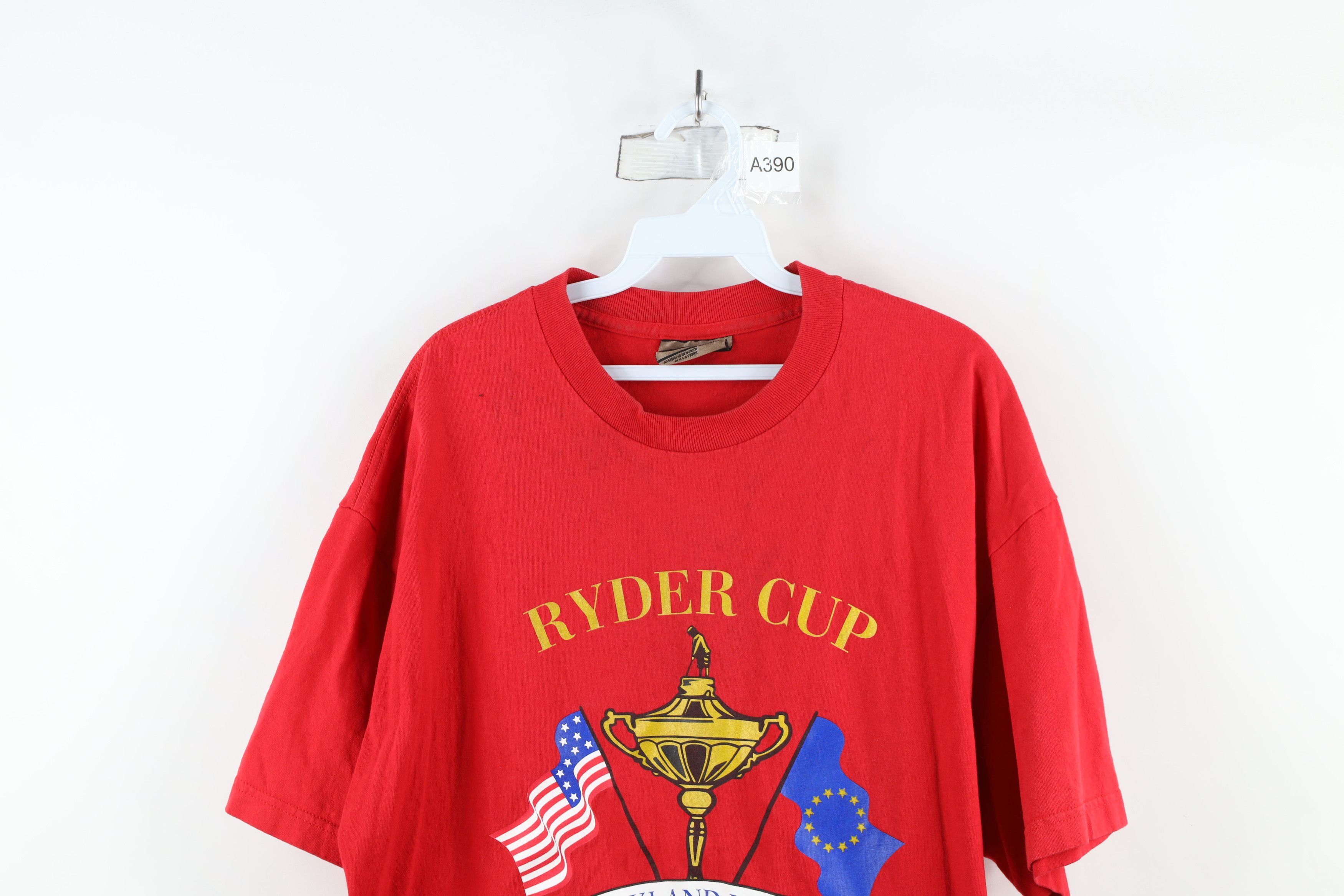 Vintage Vintage Y2K 2004 Cup Oakland Hills Golf Golfing T-Shirt Red Size US XL / EU 56 / 4 - 2 Thumbnail