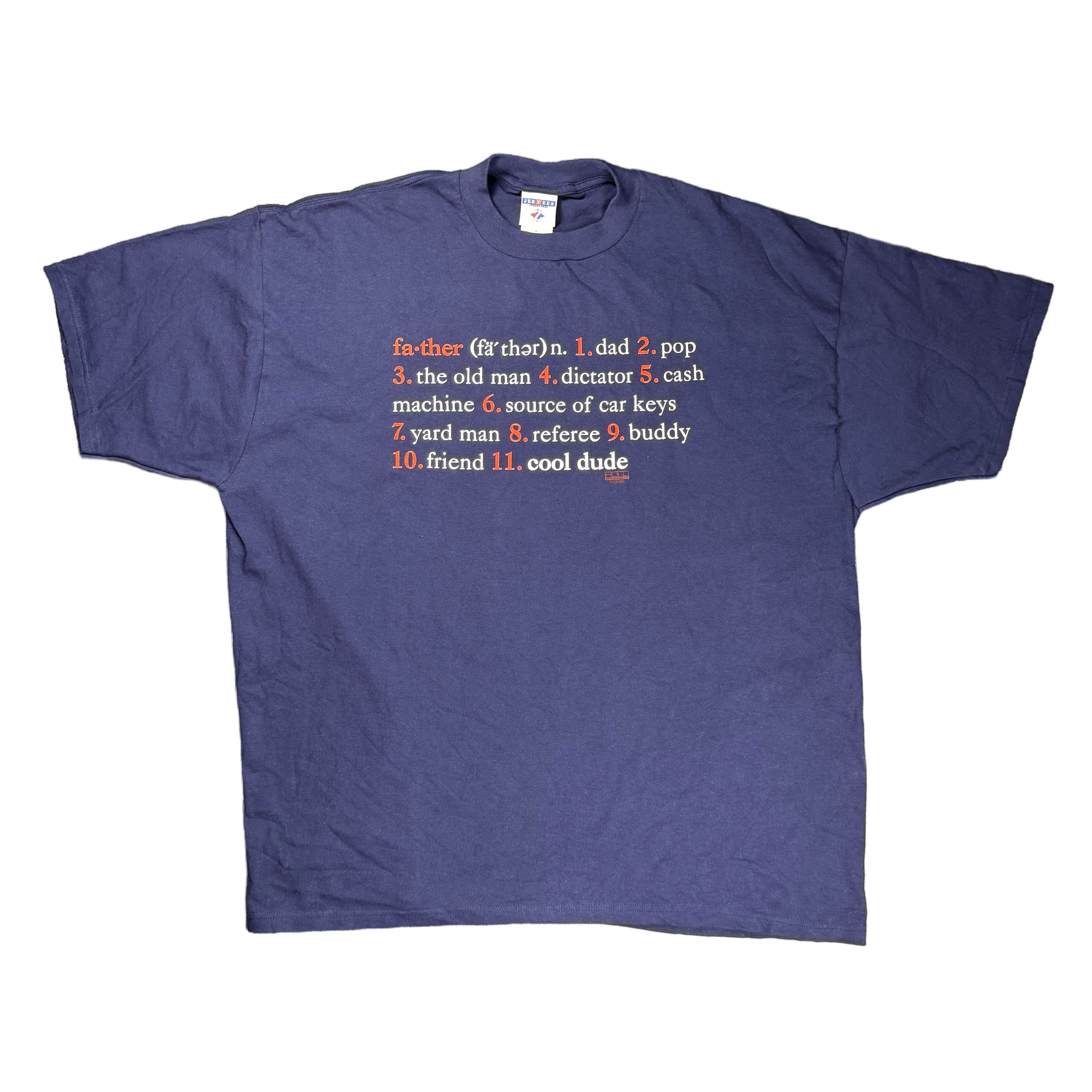 Jerzees Vintage 90s Jerzees Dad Graphic T-Shirt Navy 2XL Size US XXL / EU 58 / 5 - 2 Thumbnail