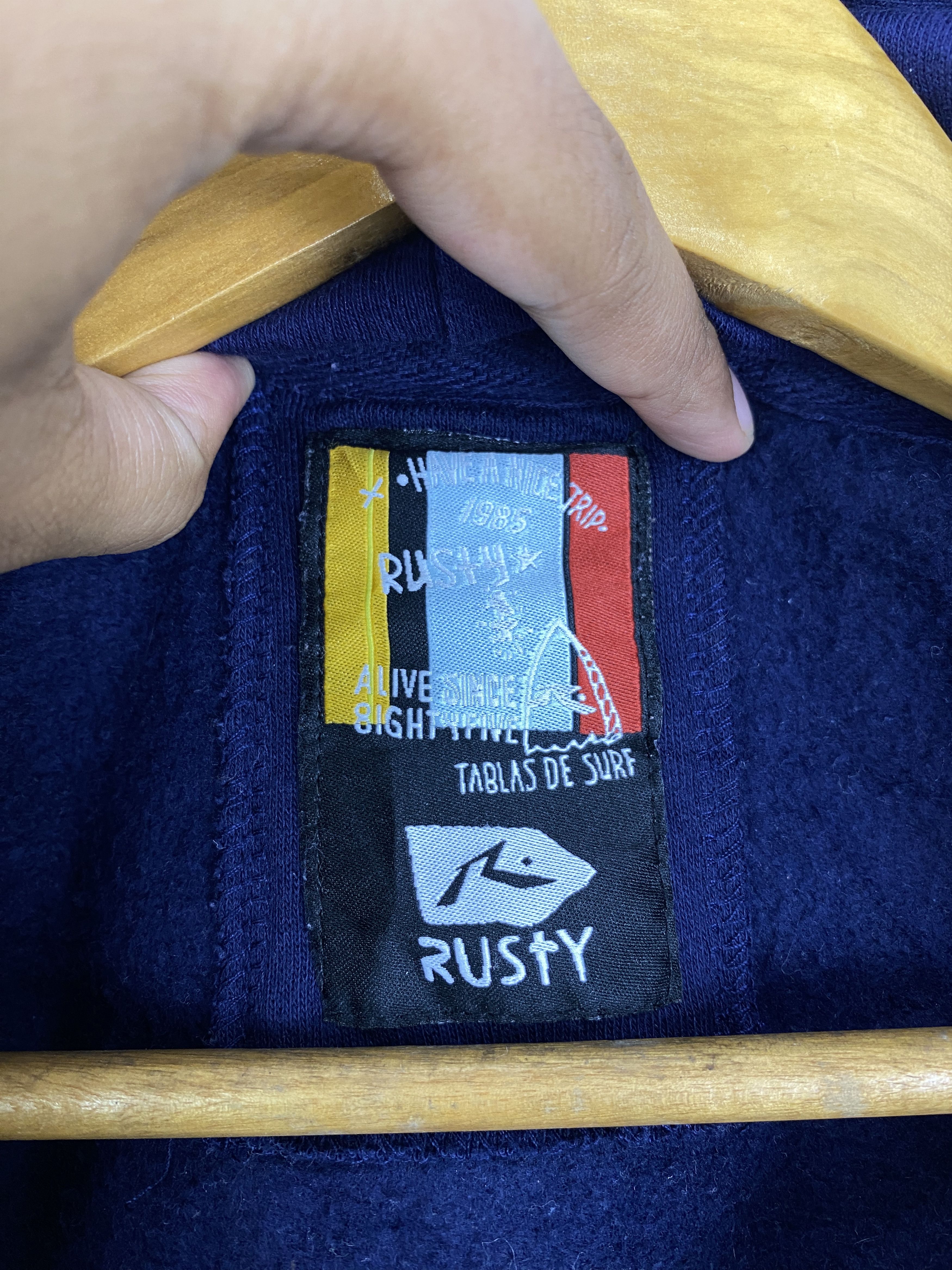Rusty Vintage Rusty SS.CO San Diego Zip Up Hoodie SH0194 Size US M / EU 48-50 / 2 - 9 Thumbnail