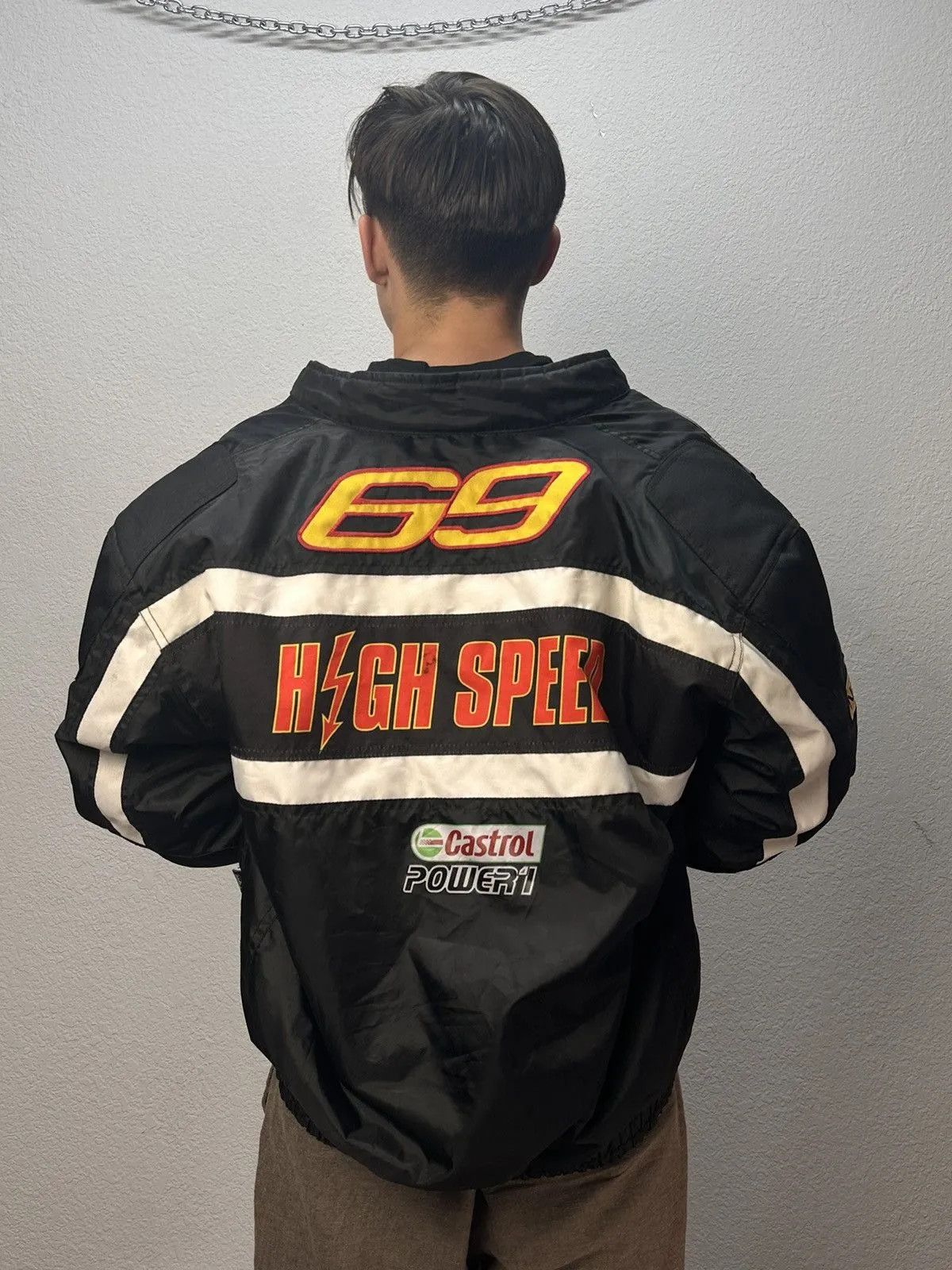 NASCAR Racing Jacket Moto Vodafone F1 Nascar Leather Red Bull Lucky Size US XXL / EU 58 / 5 - 20 Thumbnail