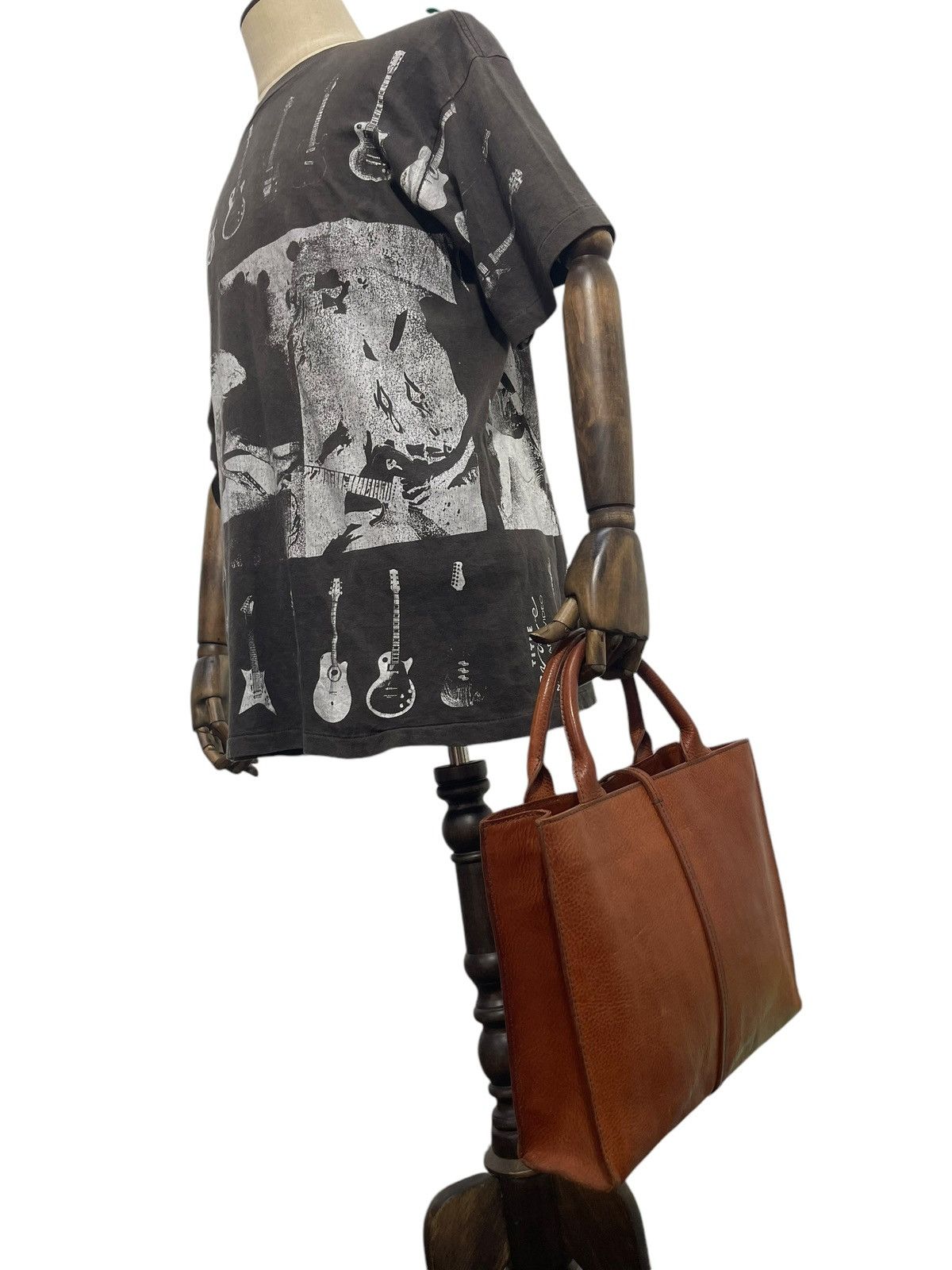 Genuine Leather Full Leather Thick Genten Japan Tote Bag 5🟩 Size ONE SIZE - 3 Thumbnail
