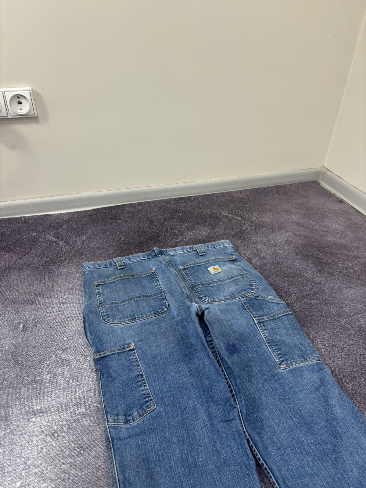 Carhartt Vintage Carhartt Faded Blue USA Hype Denim Relaxed Fit Jeans Size US 36 / EU 52 - 5 Thumbnail