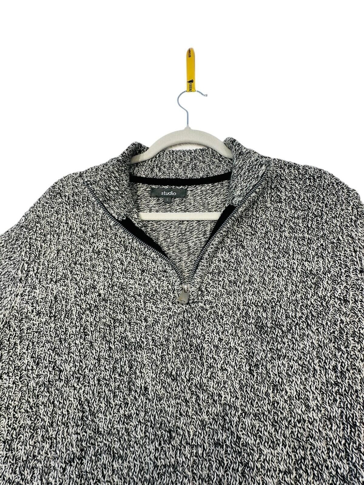 Acne Studios Studio 1/4 Zip Jumper Men's UK Size L Grey Long Sleeve Size US L / EU 52-54 / 3 - 11 Thumbnail