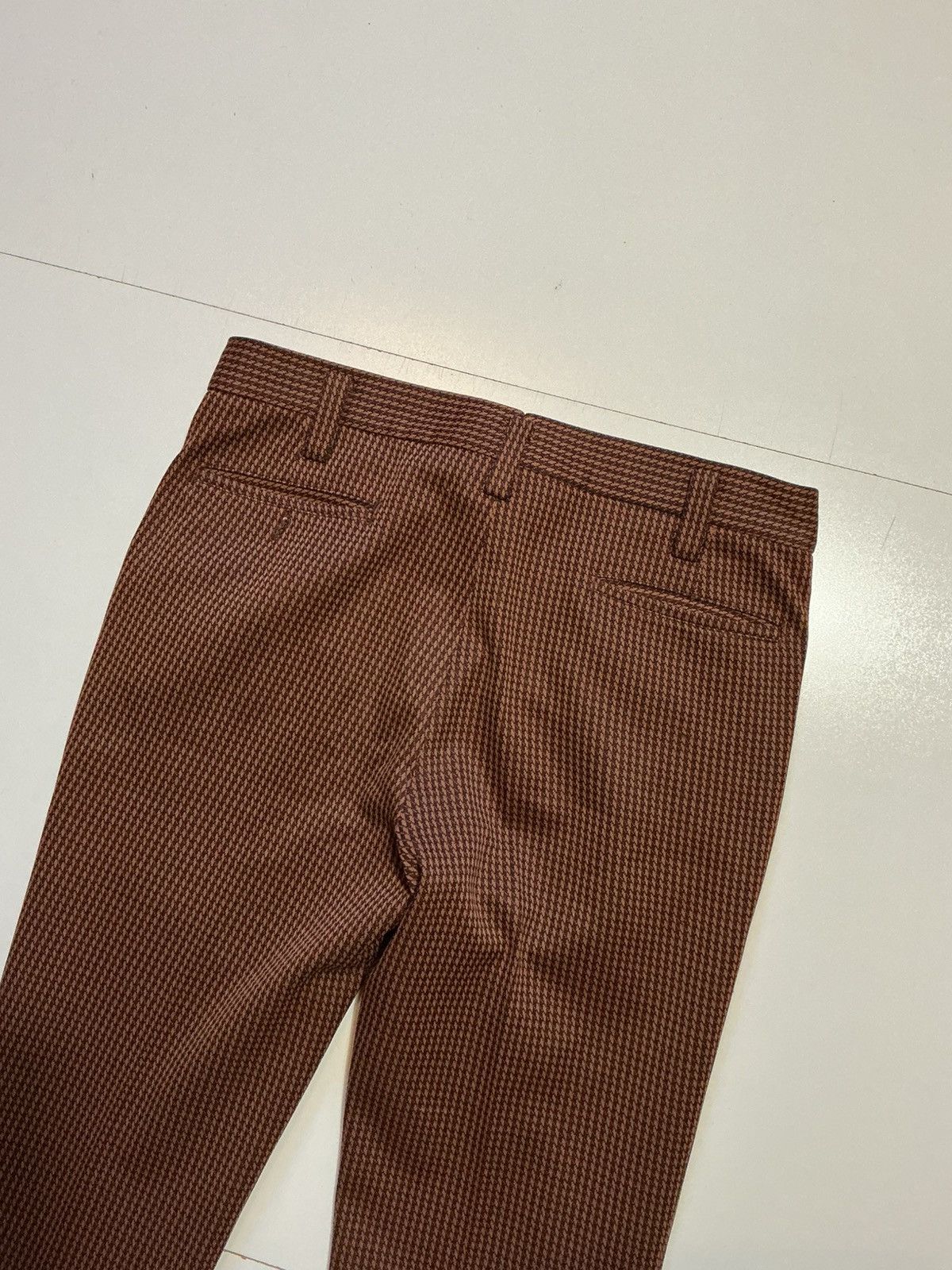 Vintage Vintage 70s Houndstooth Knit Flare Disco Leisure Dress Pants Size US 34 / EU 50 - 11 Thumbnail