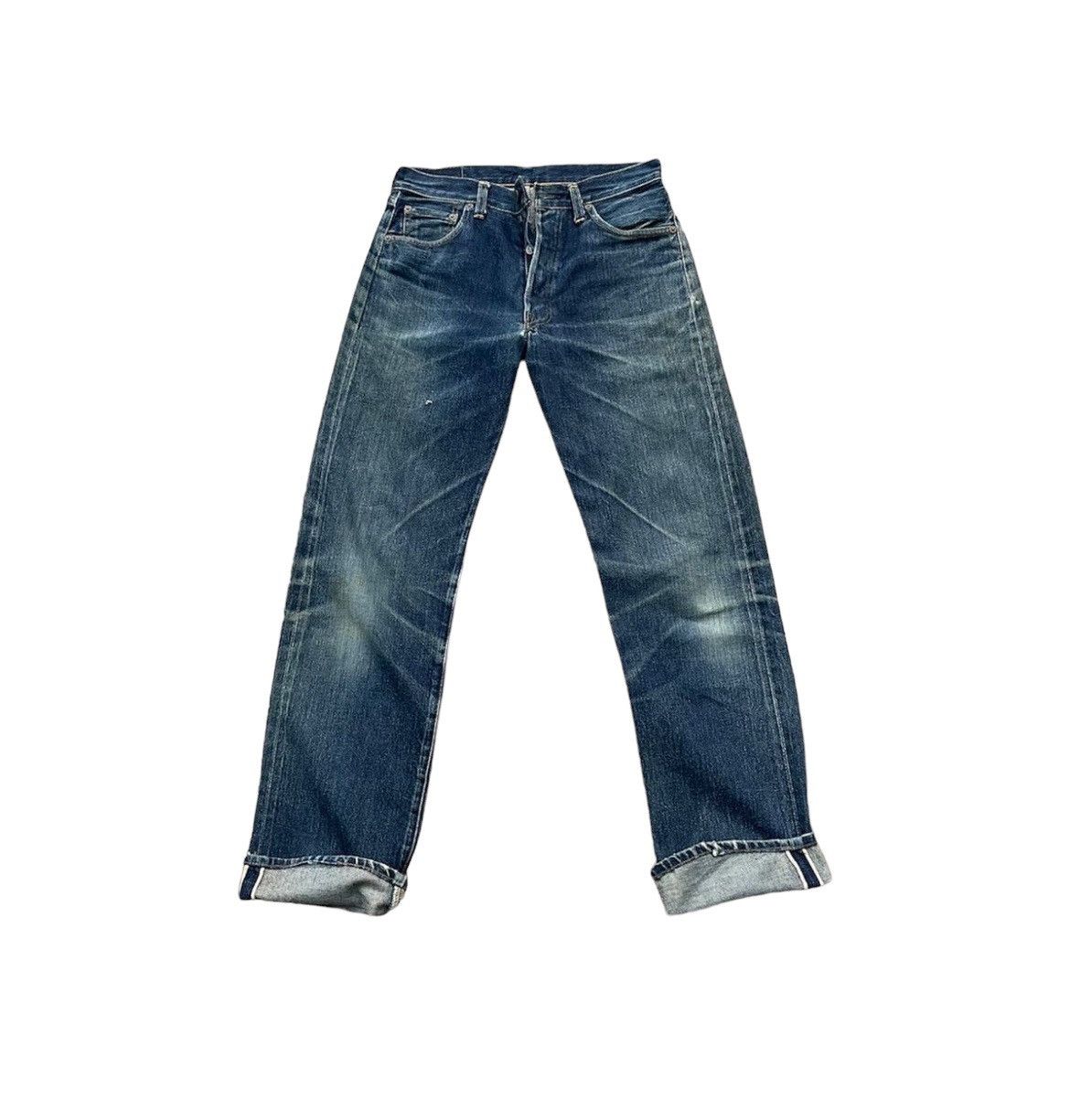 Levi's Vintage Levis 1998 501XX E 1955 Selvedge Aging Distressed Size US 29 - 1 Thumbnail