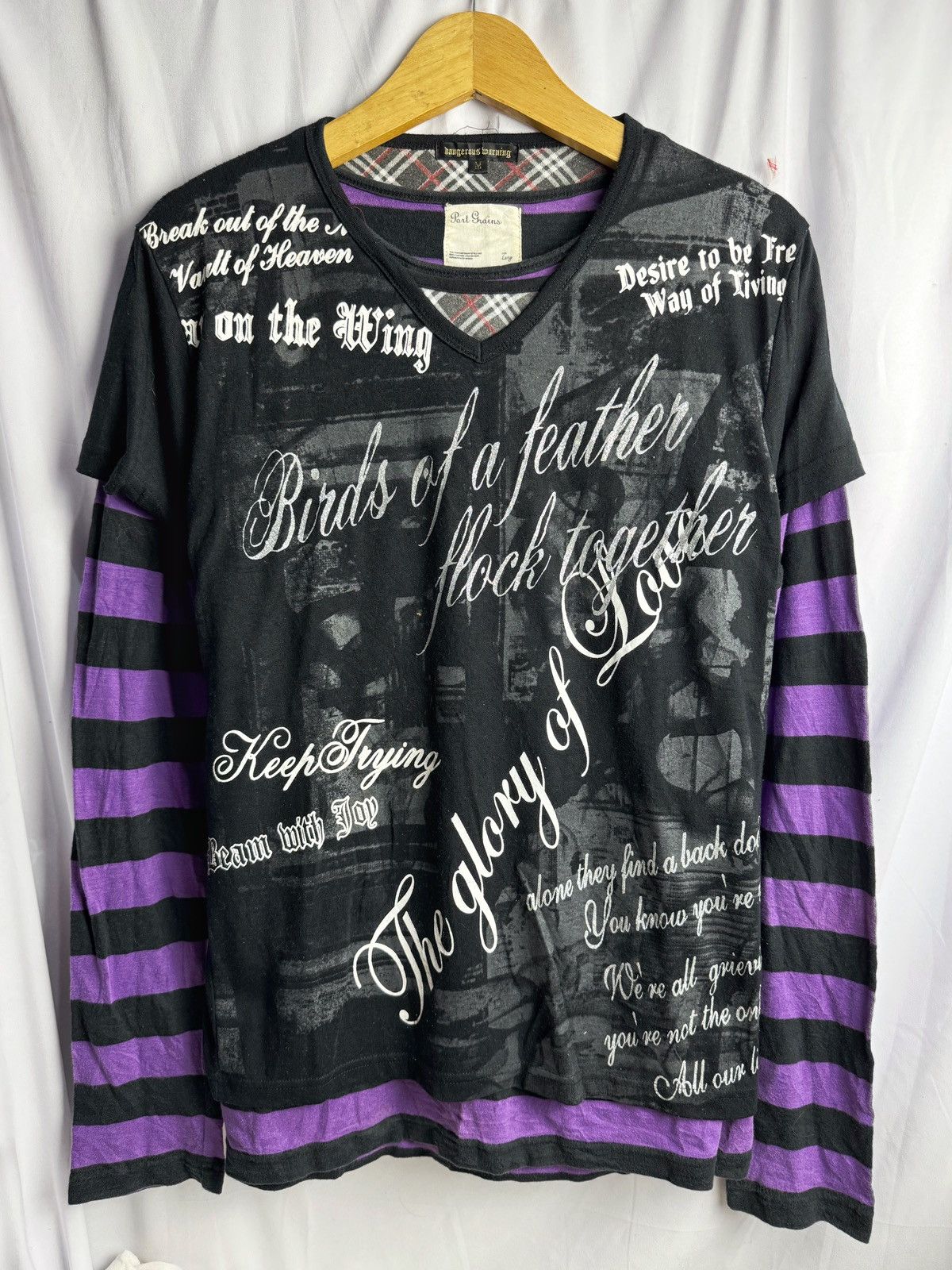 If Six Was Nine × Japanese Brand × Le Grande Bleu (L.G.B.) Double Layers Crazy Poem 1of1 Long Sleeve Size US M / EU 48-50 / 2 - 1 Thumbnail