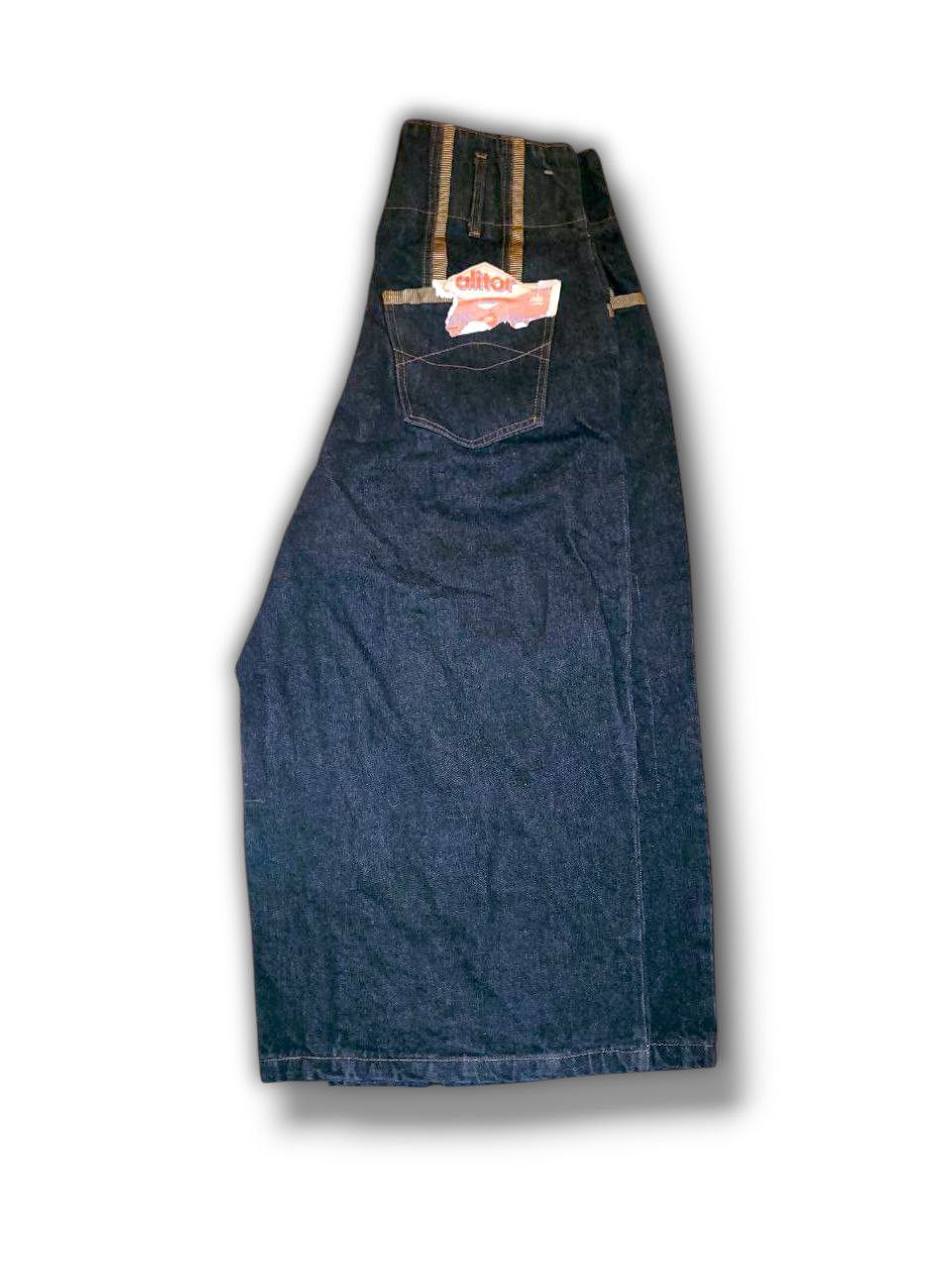 Other Vintage Baggy Denim Jorts Wide Leg Skate Shorts Indigo Blue Size US 28 / EU 44 - 2 Thumbnail