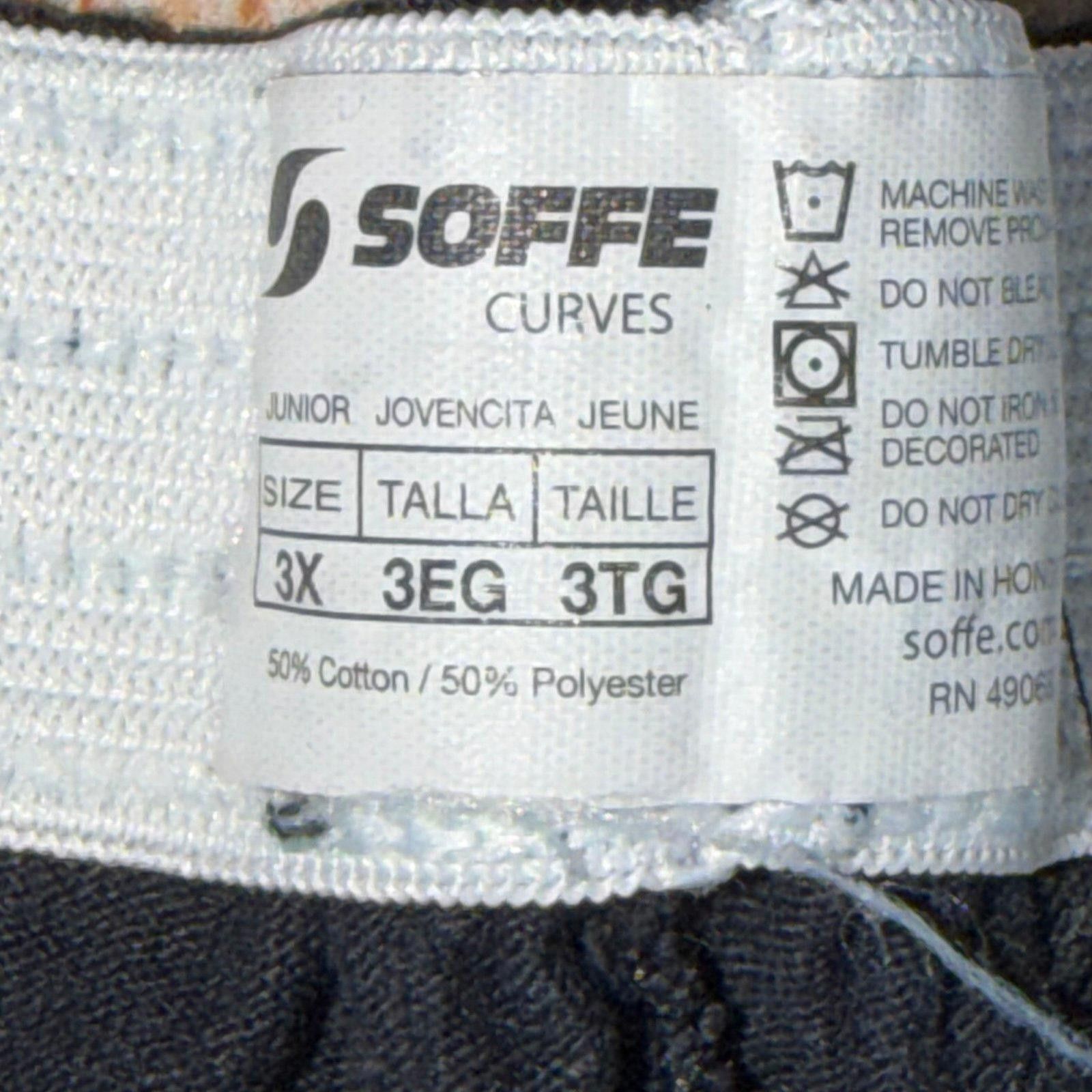 Soffe Soffe Women's 3X Black Athletic Shorts Size 42" / US 20 - 2 Thumbnail