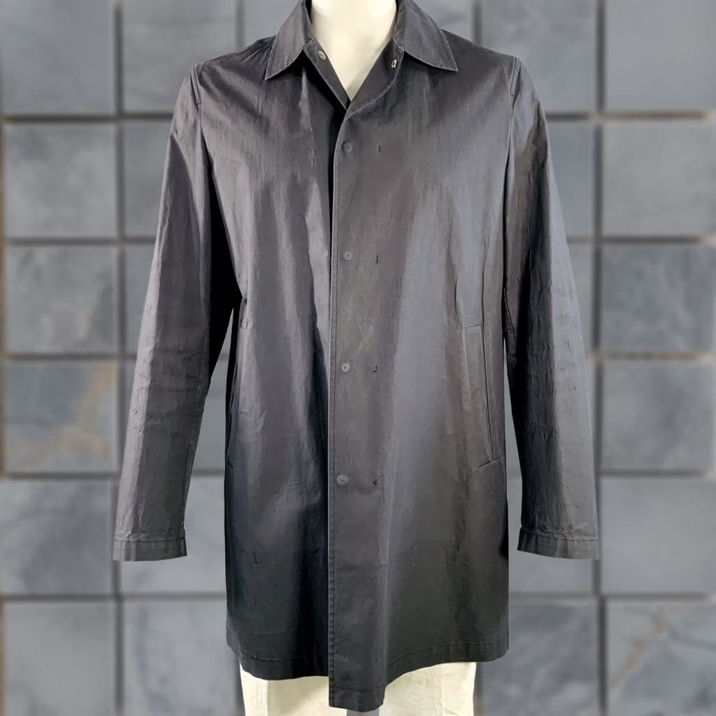 Jil Sander JIL SANDER Coat Black Cotton Spread Collar Snaps Coat Size 42 Men Adult Leather? Size US XS / EU 42 / 0 - 1 Thumbnail