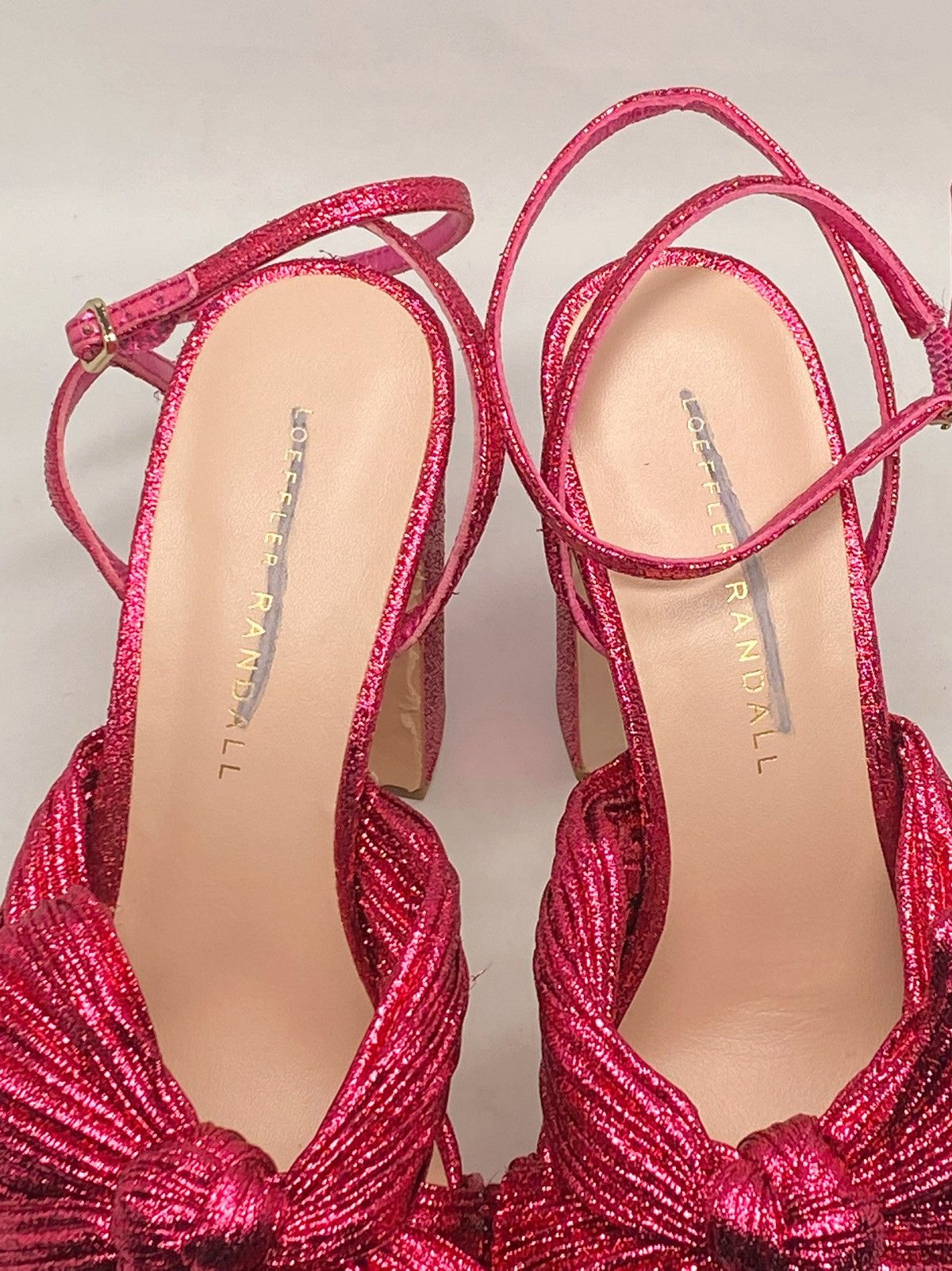 Loeffler Randall Loeffler Randall Natalia Pleated Bow Platform Sandals size 6 Size US 6 / IT 36 - 13 Thumbnail