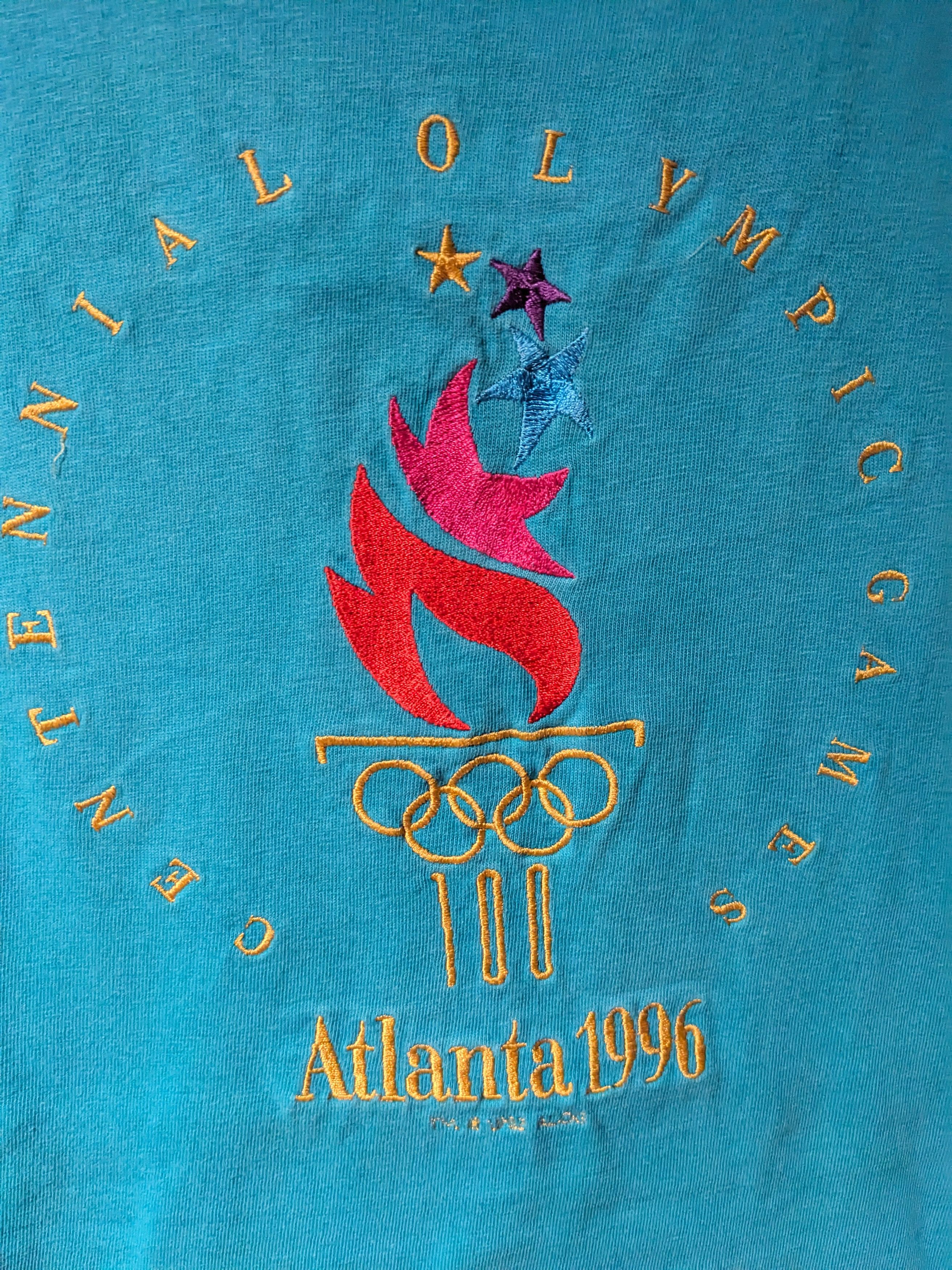 USA Olympics × Vintage Vintage 1996 Centennial Olympic Games Atlanta USA T-Shirt Size US L / EU 52-54 / 3 - 2 Thumbnail