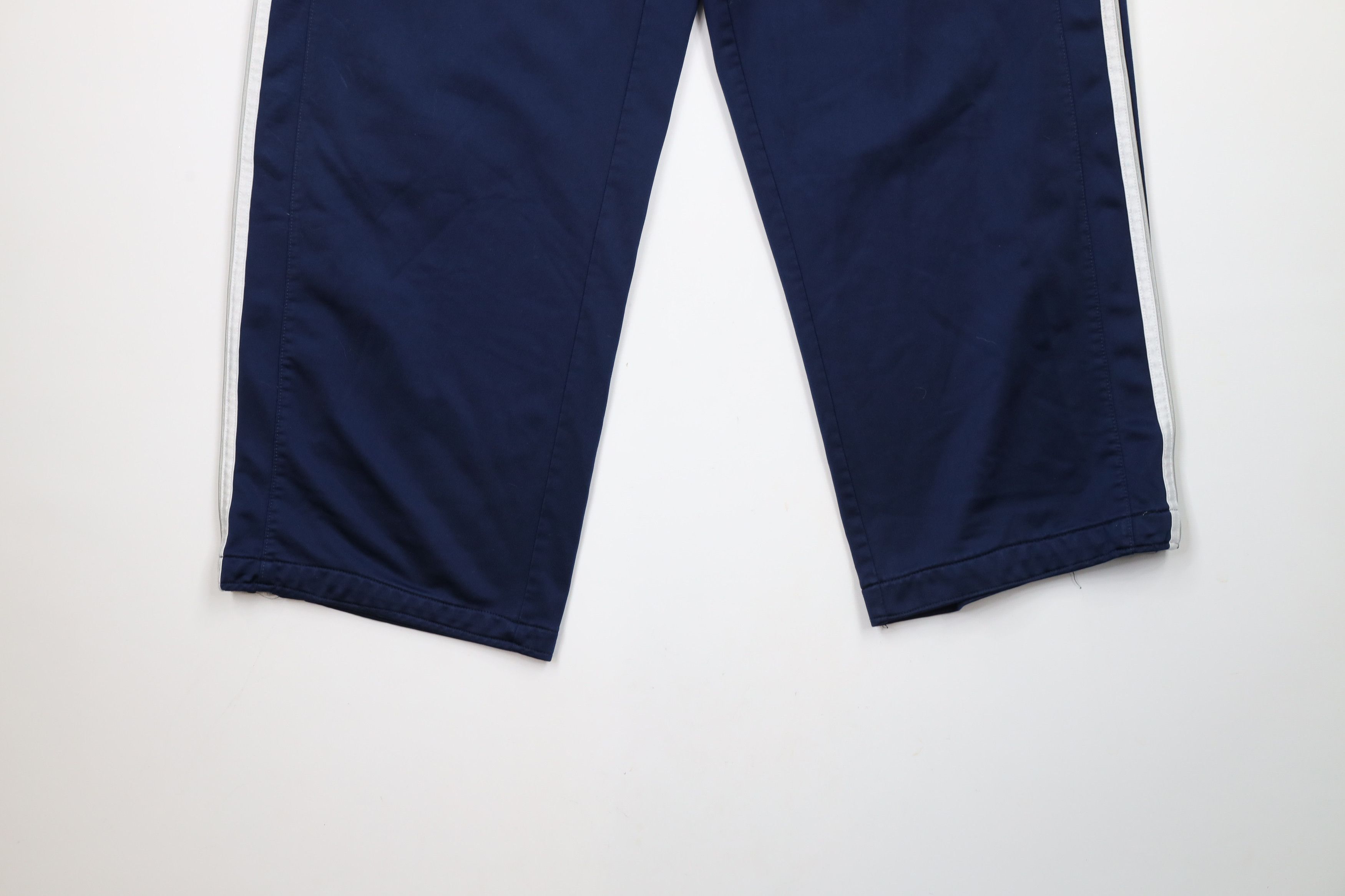 Adidas × Vintage Vintage Y2K 2005 Adidas Spell Striped Wide Leg Pants Blue Size US 38 / EU 54 - 4 Thumbnail