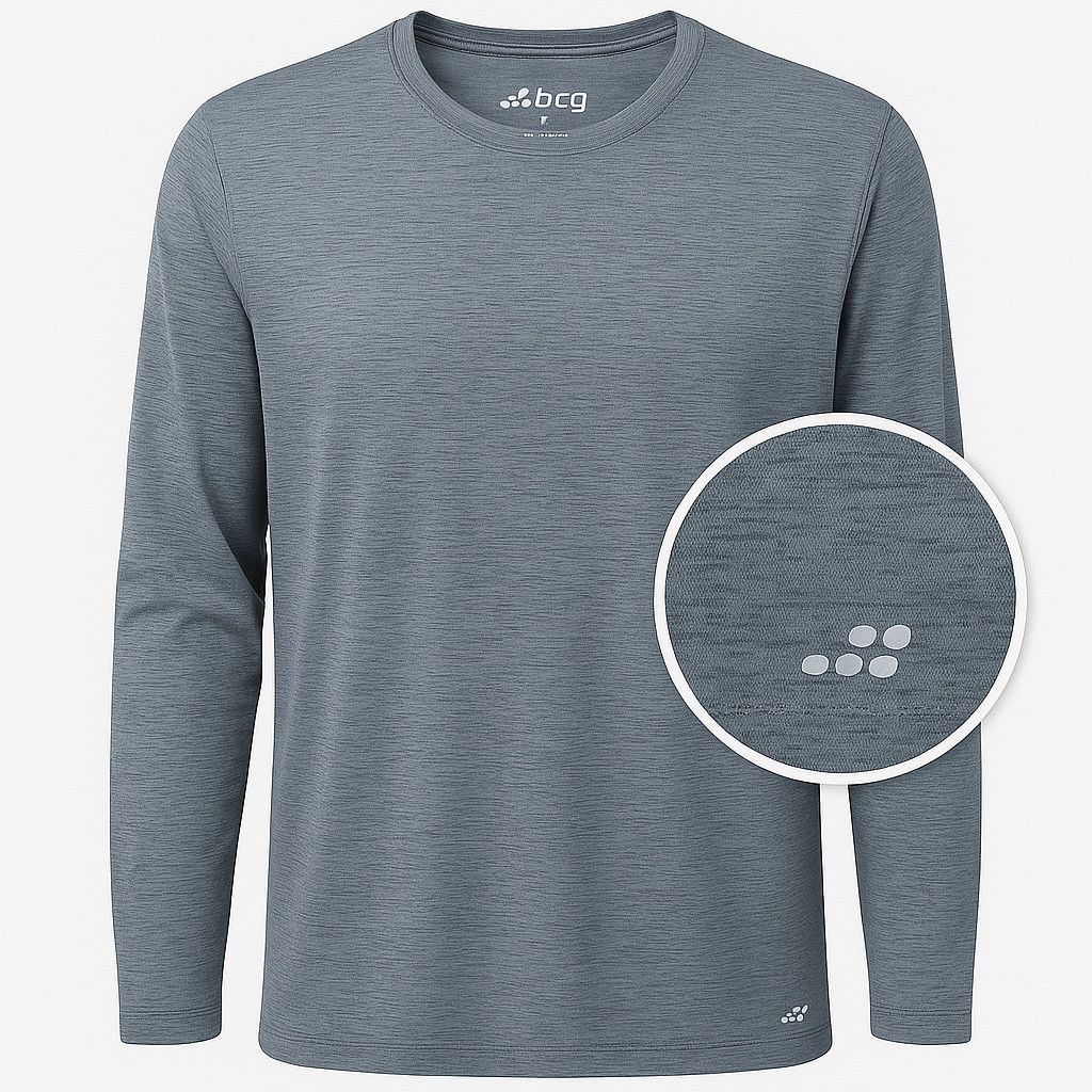 Other BCG Men’s Long Sleeve Performance Tee – Steel Blue | Large Size US L / EU 52-54 / 3 - 1 Thumbnail