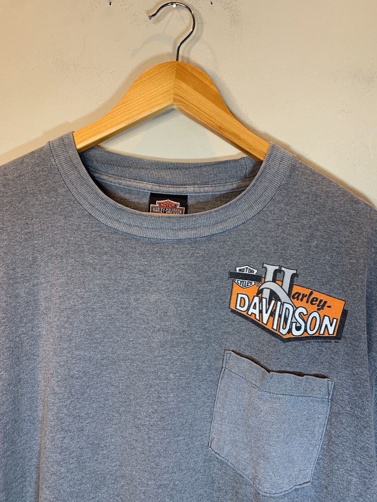 Harley Davidson RARE Vintage 80s Harley Davidson Atlanta Single Stitch Shirt Size US L / EU 52-54 / 3 - 3 Thumbnail