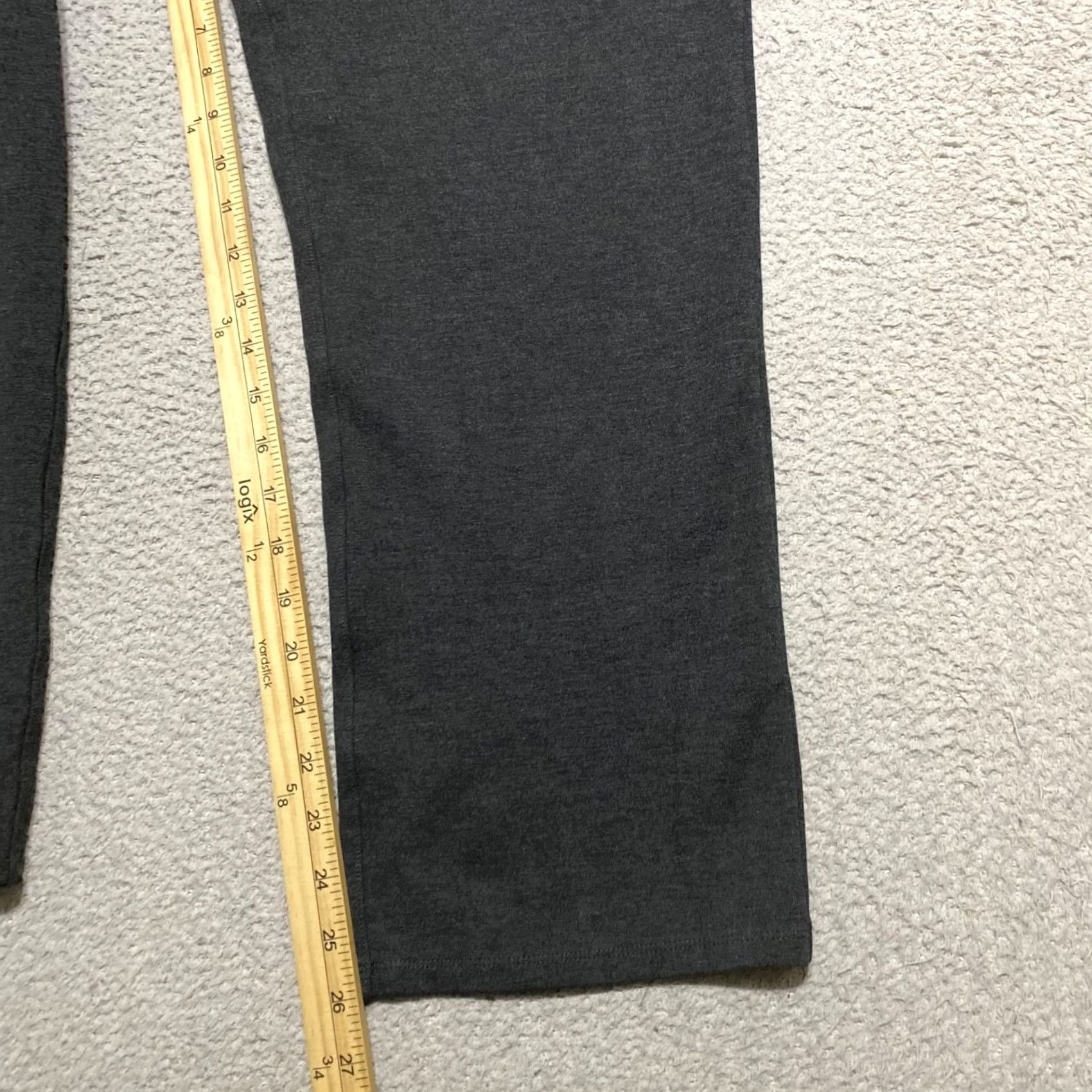 Quince Quince Womens Pants Charcoal Gray Ultra Stretch Ponte Straight Pull On Vintage No Size 40" / US 18 - 7 Thumbnail