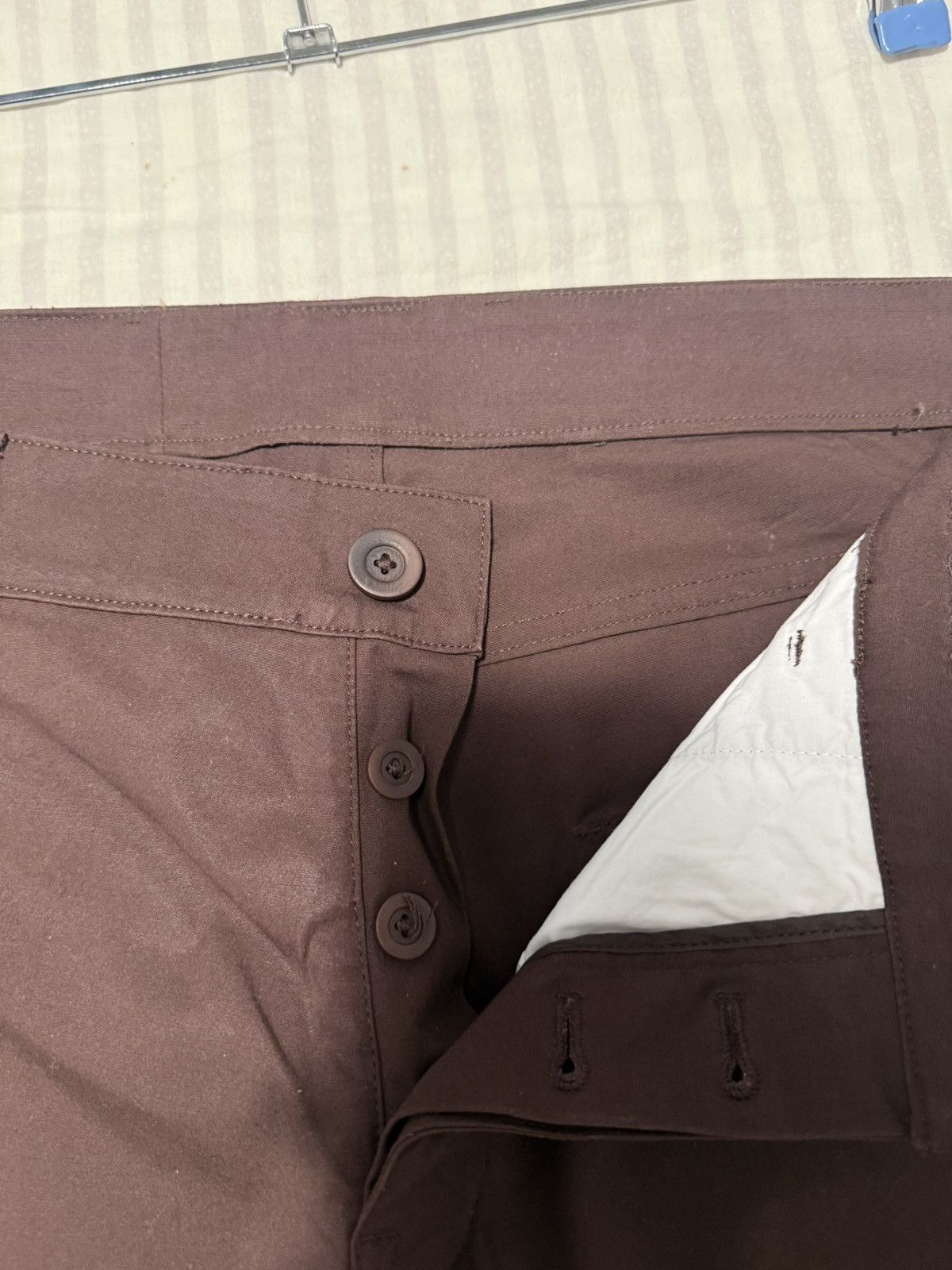 Rick Owens Rick Owens brown cotton trousers Size US 36 / EU 52 - 4 Thumbnail