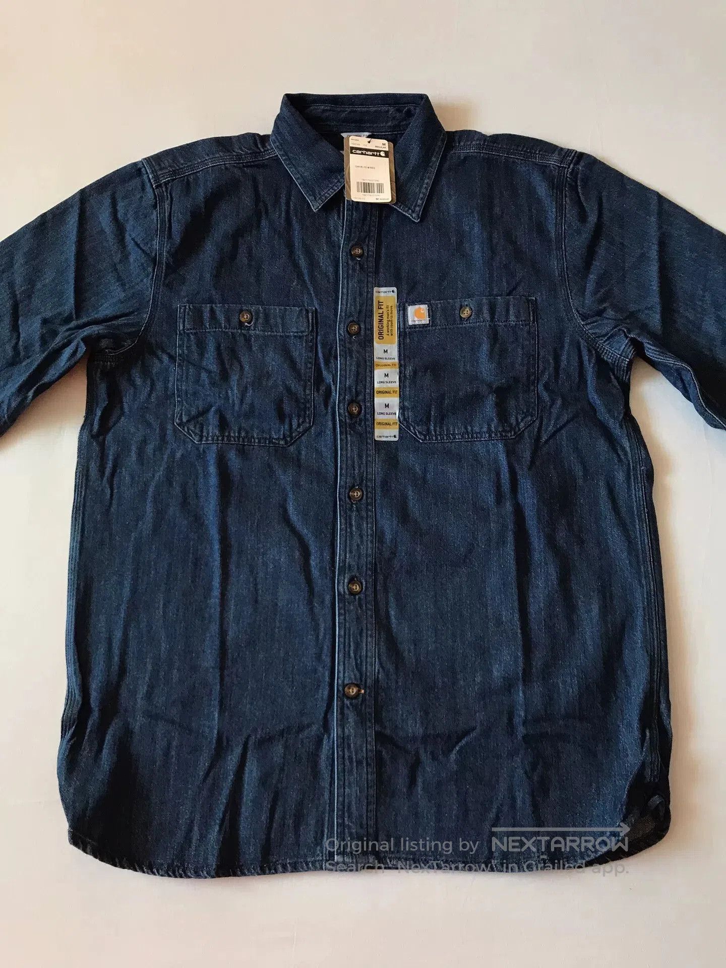 Carhartt Carhartt 104145 Heavyweight Denim Work Shirt. Size US M / EU 48-50 / 2 - 3 Thumbnail