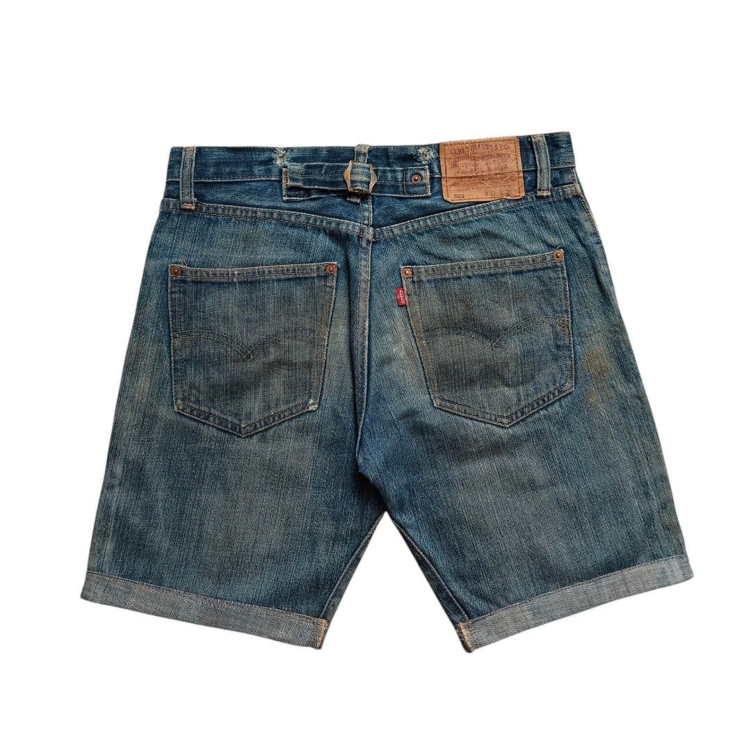 Levi's Levis bigE 501 red line buckle back cut off jeans Size US 30 / EU 46 - 2 Thumbnail