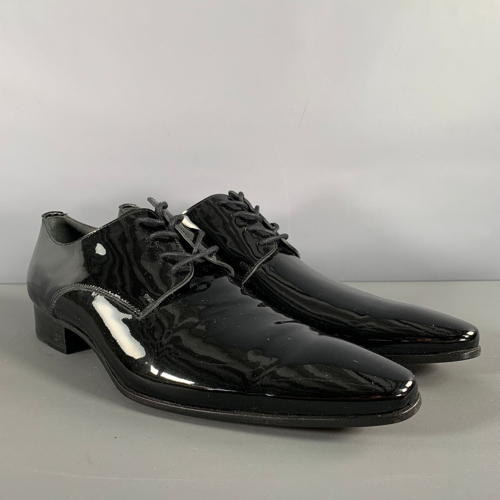 Dsquared2 DSQUARED2 Size 9.5 Black Solid Leather Lace Up Lace Up Shoes Size US 9.5 / EU 42-43 - 1 Thumbnail