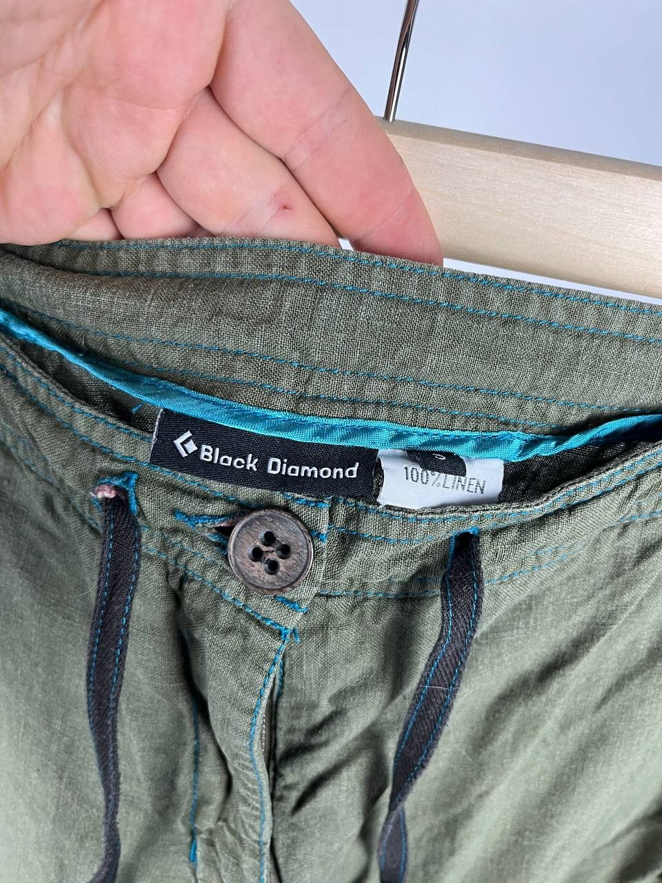 Black Diamond Black Diamond Womens 100% Lined Green Pants Size S (0474) Size 30" / US 8 / IT 44 - 6 Thumbnail