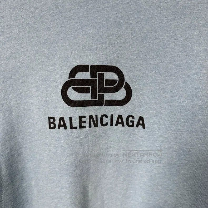 Balenciaga Balenciaga Haze blue print lock button short sleeve Size US XS / EU 42 / 0 - 5 Thumbnail