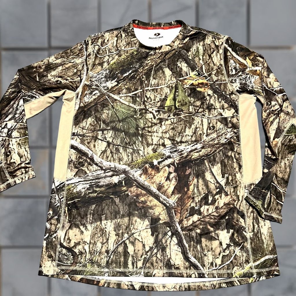 Vintage Mossy Oak Fishing Shirt Mens XL Camo Performance Long Sleeve Size US XL / EU 56 / 4 - 1 Thumbnail