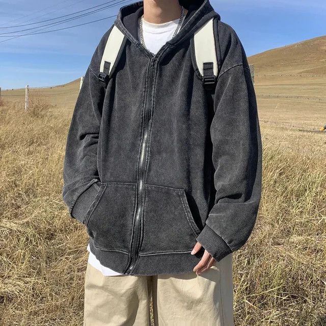 Japanese Brand × Vintage Trendy Vintage Hooded Cardigan Sweatshirt Size US S / EU 44-46 / 1 - 2 Thumbnail