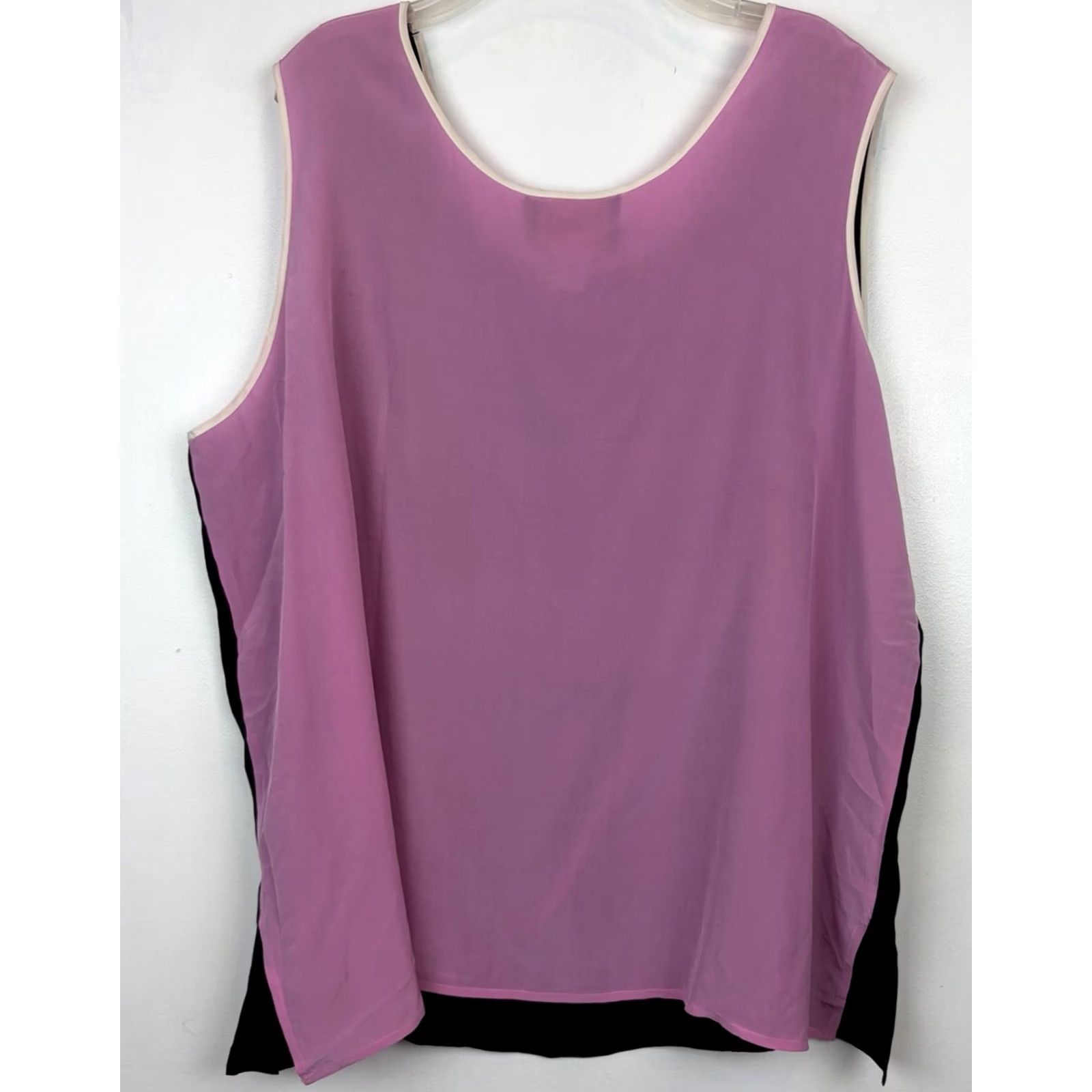Bob Mackie Bob Mackie Wearable Art Tank Top Womens 3X 100% Silk Layering Sleeveless Black Brown Size XXL / US 16-18 / IT 52-54 - 2 Thumbnail