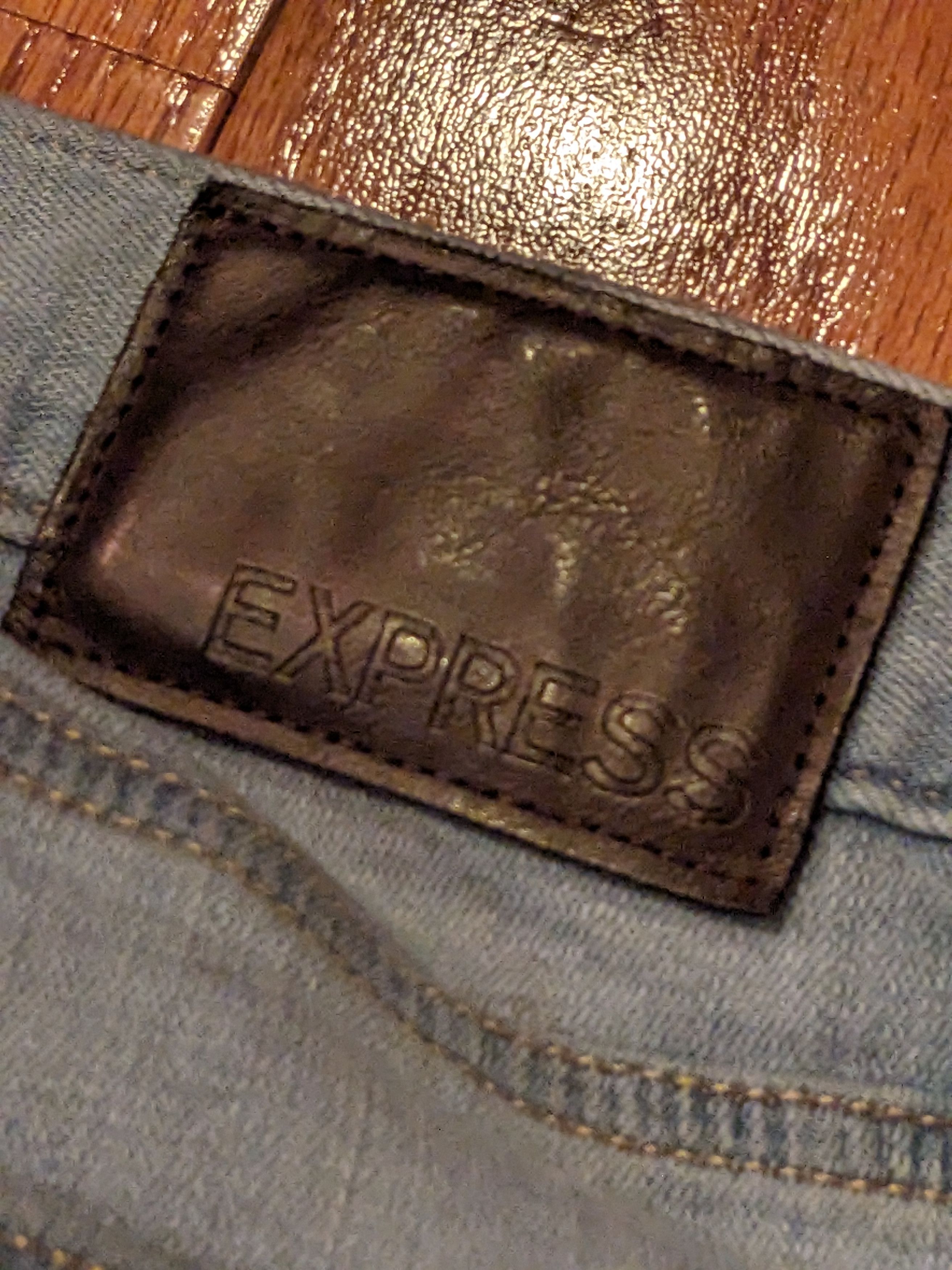Designer × Express Express 33 X 30 Blue Slim Stretch+ Performance Denim Jeans Size US 33 - 2 Thumbnail