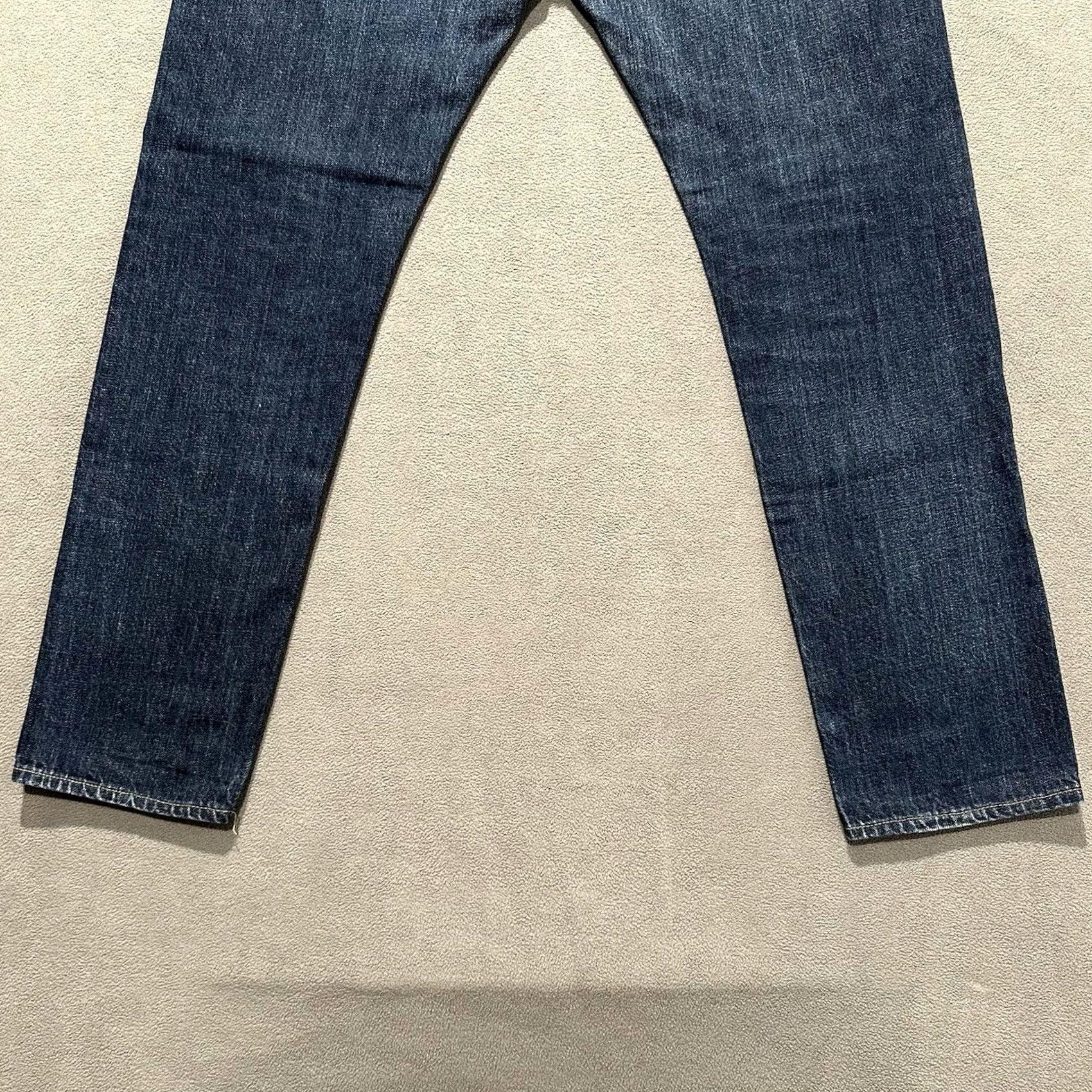 J.Crew J Crew 484 Jeans Mens 33x32 Blue Slim Fit Straight Leg Dark Wash GUC Size US 33 - 6 Thumbnail
