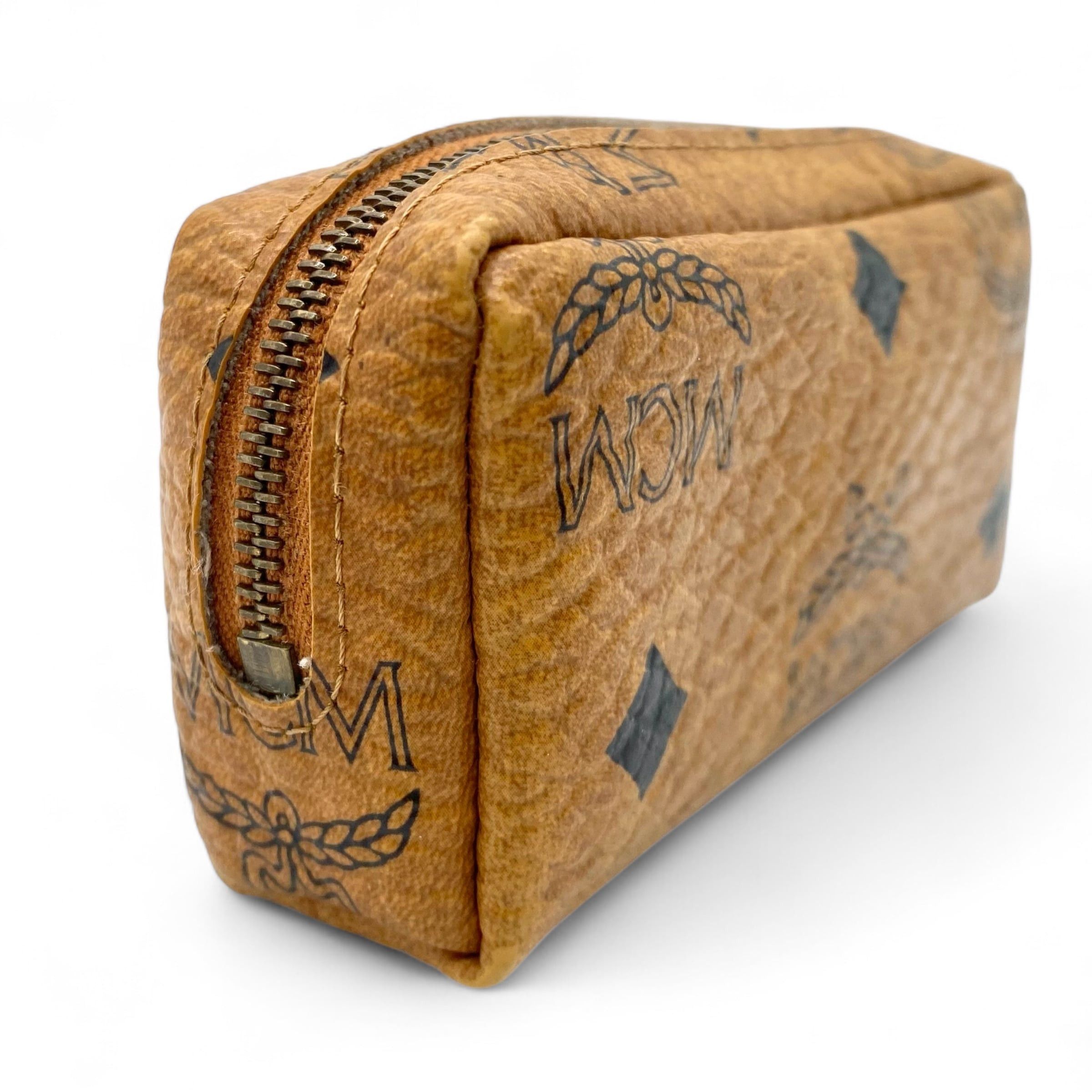 MCM Vintage MCM Visetos Coin Case Cognac Size ONE SIZE - 4 Thumbnail