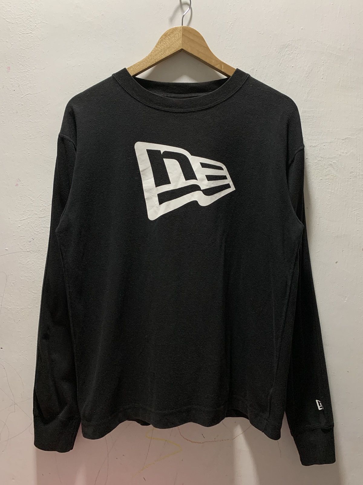 New Era Long Sleeve Tee - Black/S
