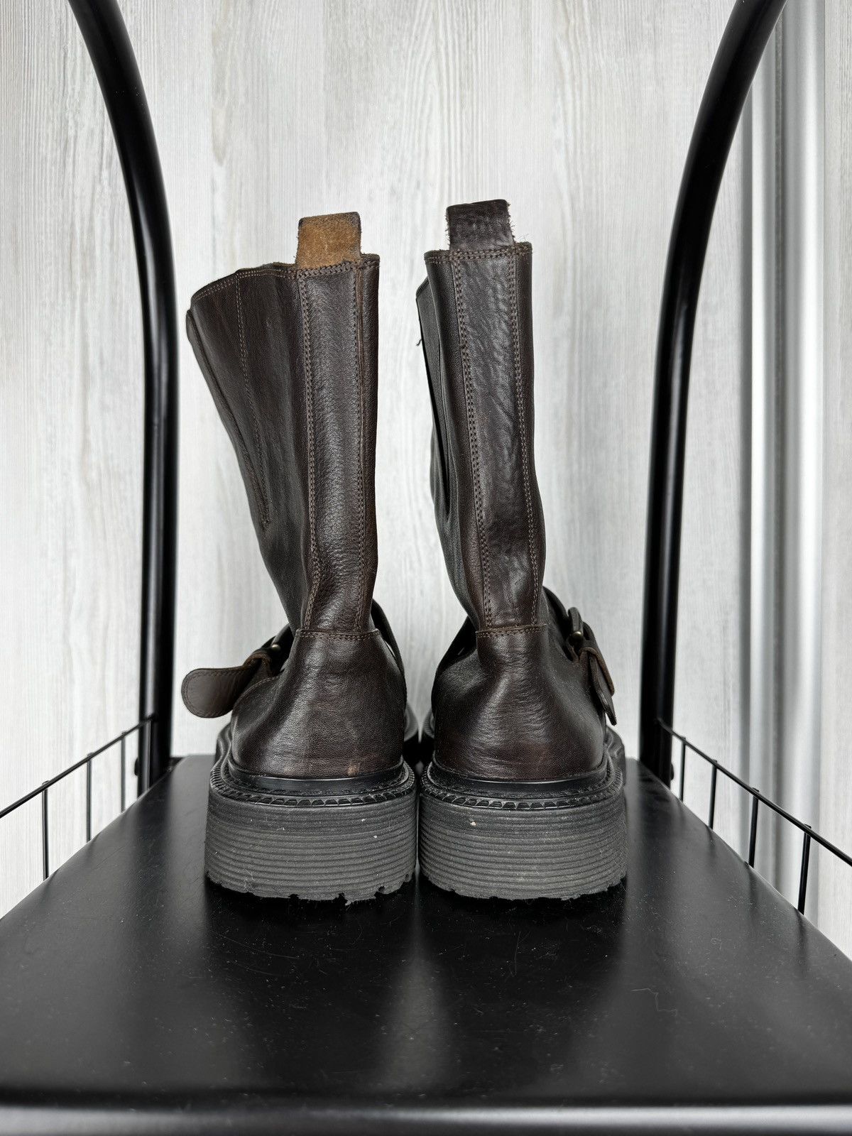 Dolce & Gabbana Dolce & Gabbana Brown Leather Biker Boots men’s size UK 8.5 Size US 9.5 / EU 42-43 - 11 Thumbnail