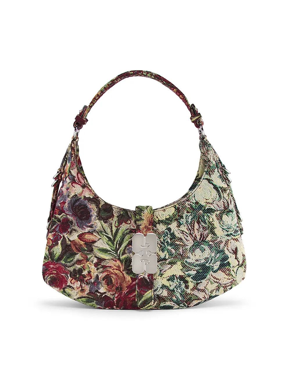 Ganni os11x0326 Size: OS / Small Kat Tapestry TPJ Shoulder Bag Size ONE SIZE - 1 Thumbnail