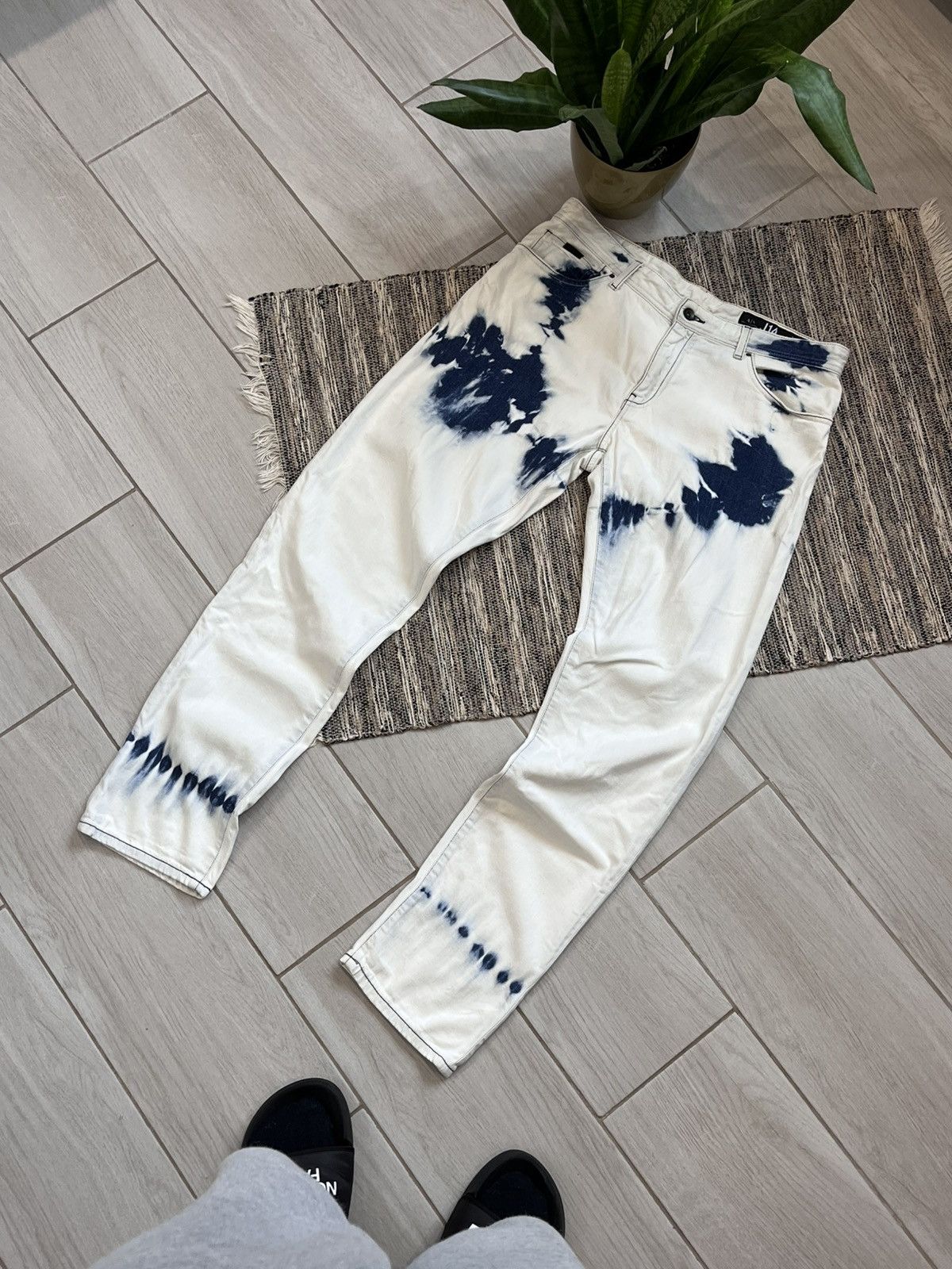 Armani Exchange × Designer Hype Armani Exchange skinny jeans j14 tiy dye style denim Size US 34 / EU 50 - 3 Thumbnail