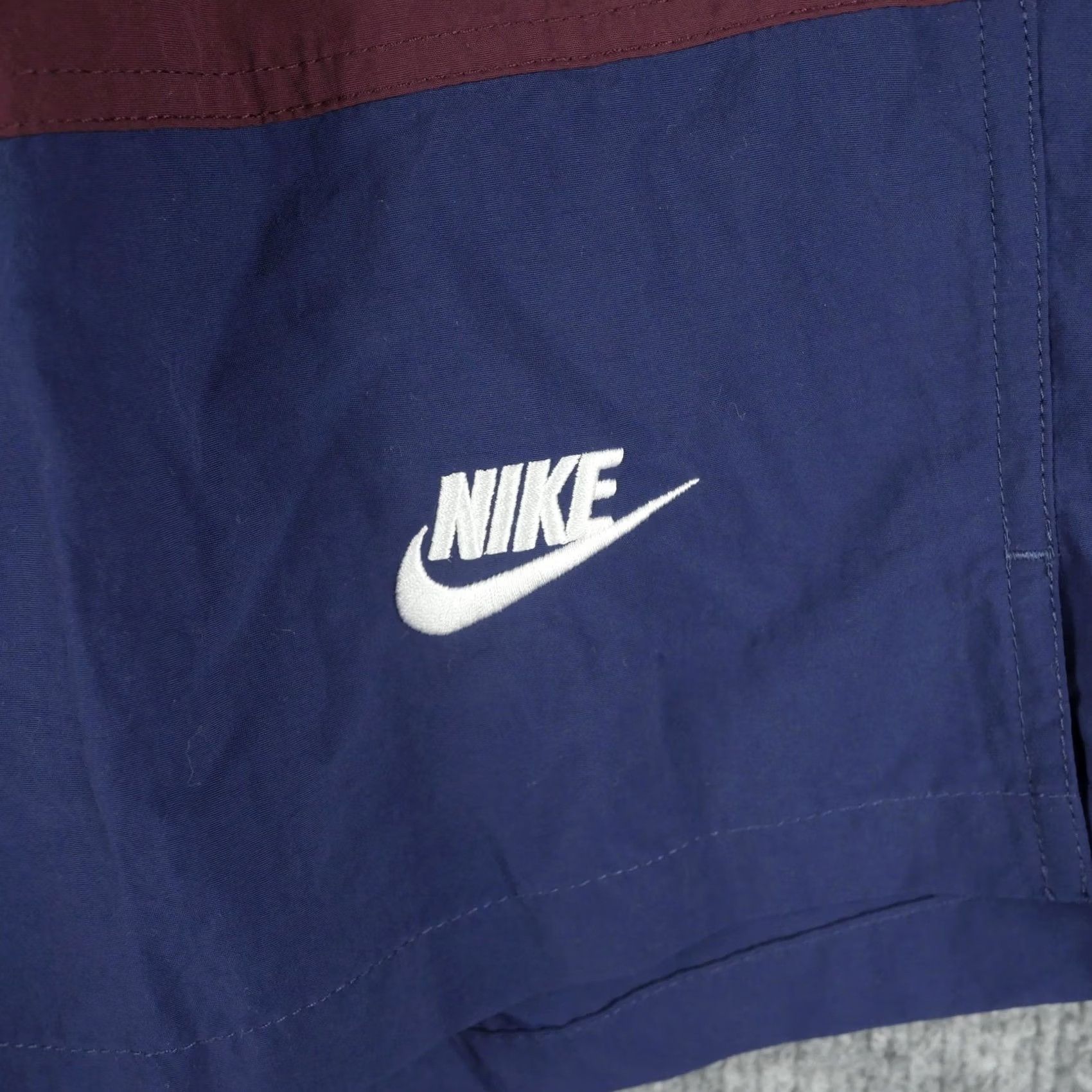 Nike Nike Swim Shorts Mens 2XL Colorblock Blue Maroon Drawstring Elastic Waist Pockets Quick Dry FB8714-410 Size US 39 - 3 Thumbnail