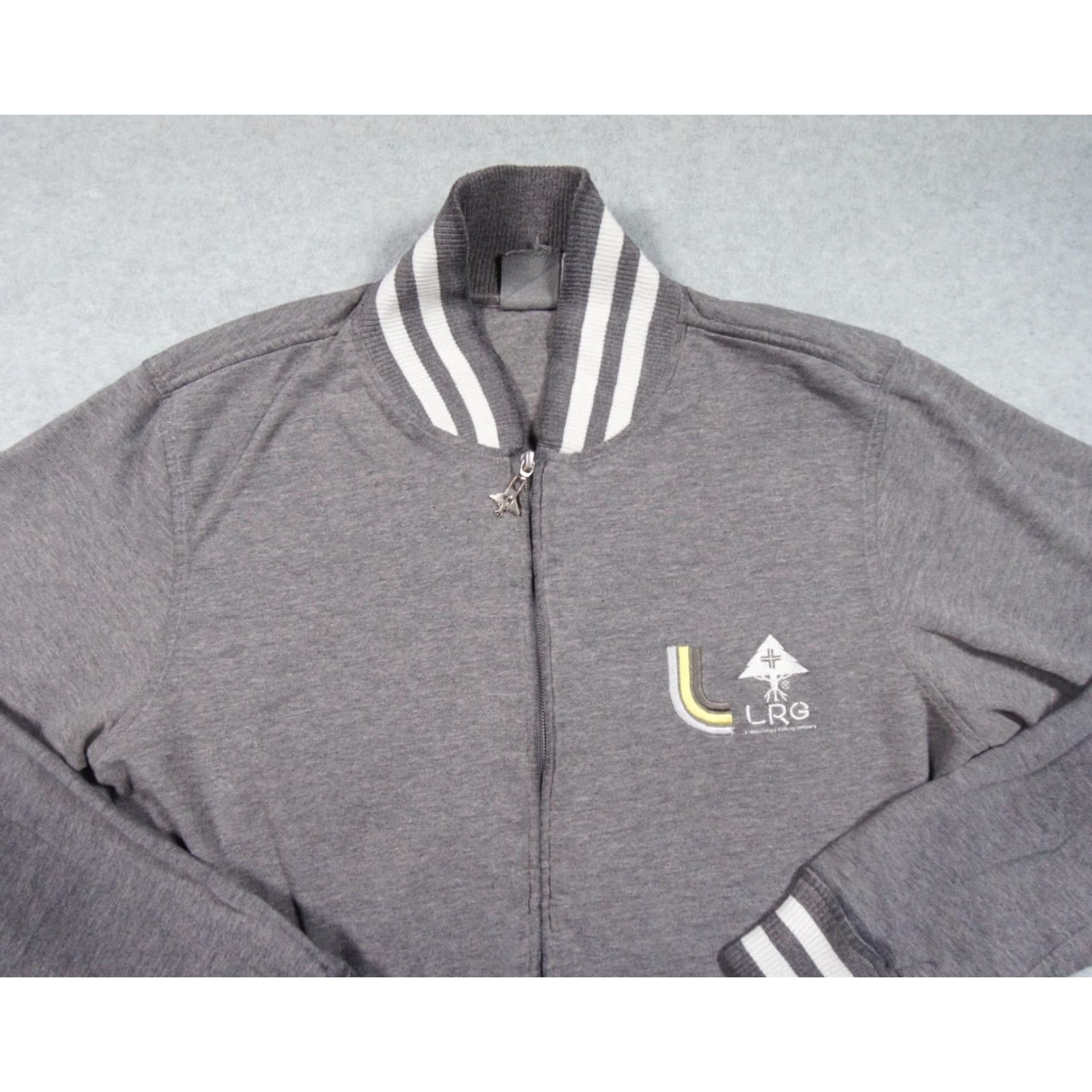 Vintage VINTAGE Lifted Research Group Sweater Mens M Gray Full Zip Streetwear Y2K] Size US M / EU 48-50 / 2 - 2 Thumbnail