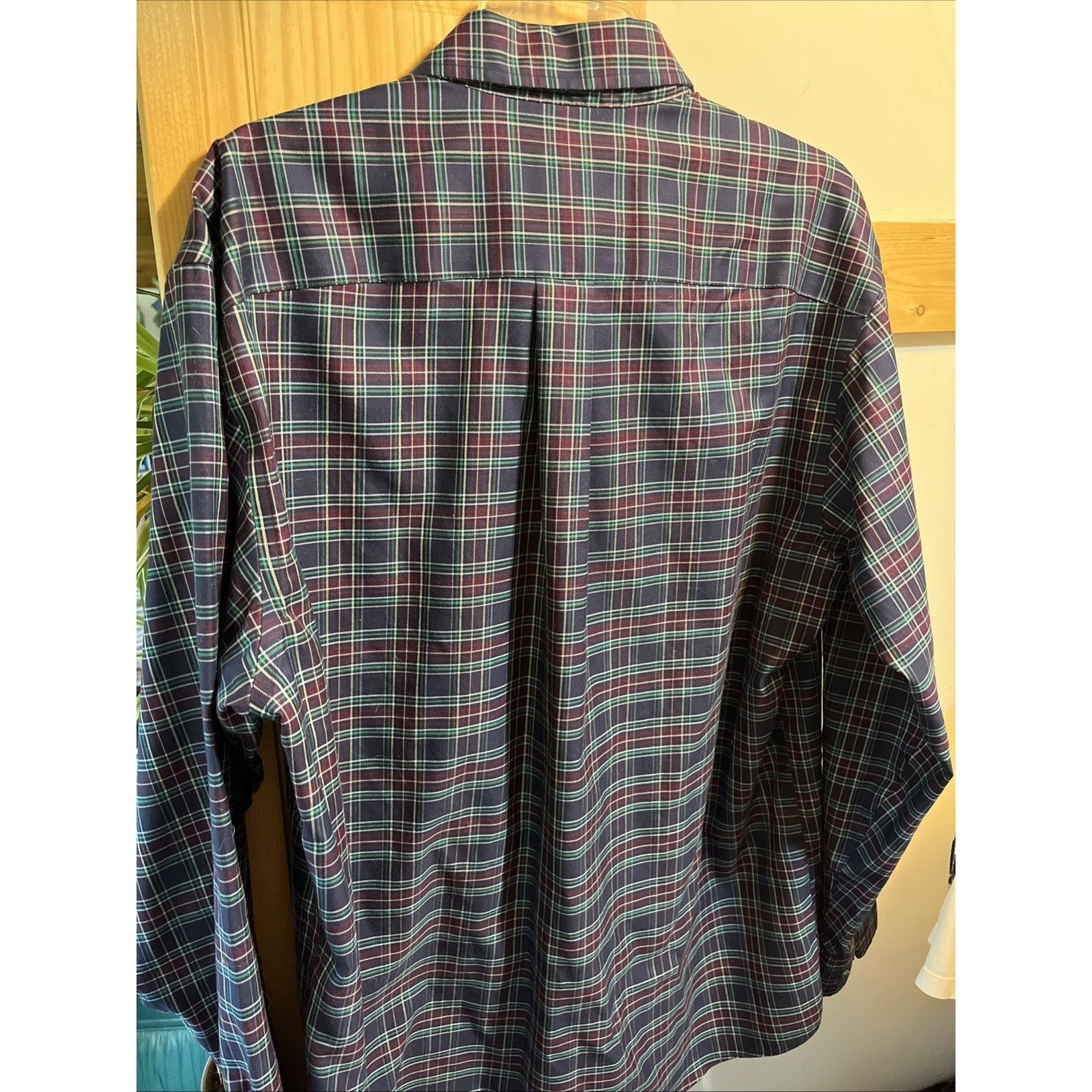 Jos. A. Bank Jos A Bank Shirt Men’s L Purple Blue Plaid Traveler Slim Fit Size US L / EU 52-54 / 3 - 8 Thumbnail