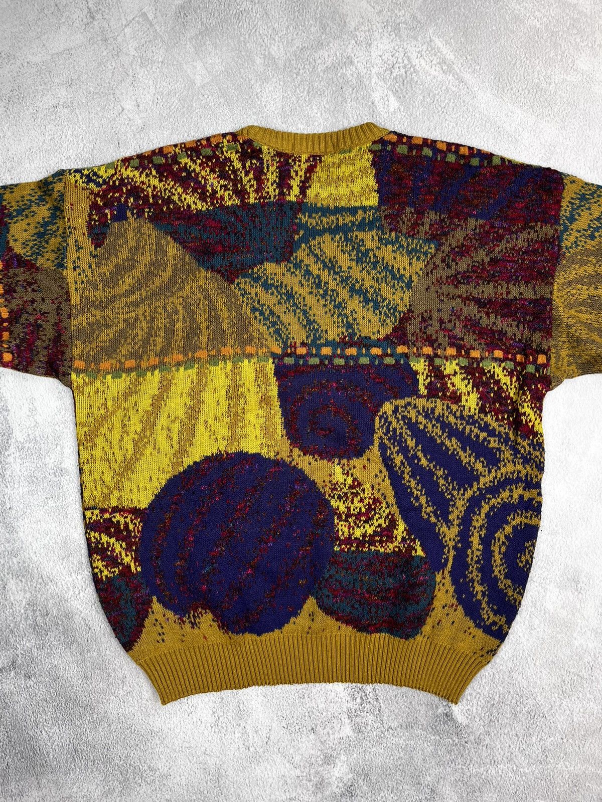 Japanese Brand × Vintage Vintage 90s abstract coggi style sweater 00s Japanese Size US L / EU 52-54 / 3 - 6 Thumbnail