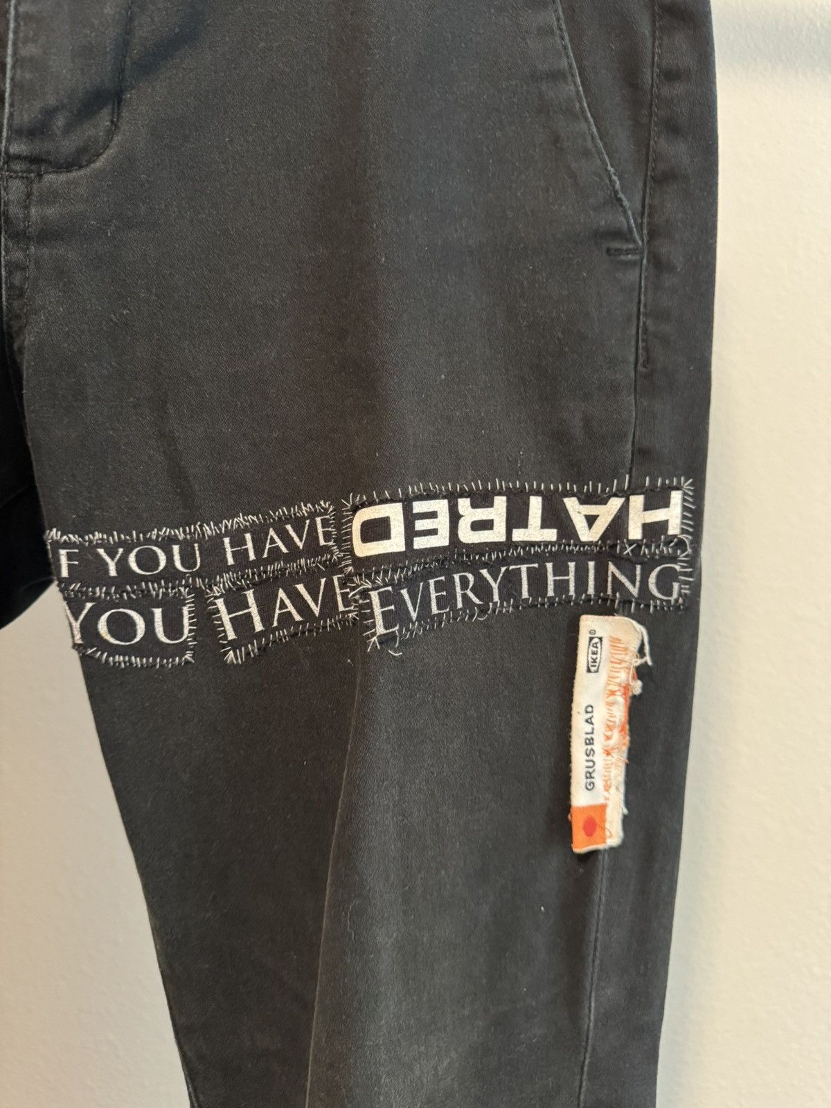 Rsq Custom Hand stitched Black Chinos Size US 32 / EU 48 - 3 Thumbnail