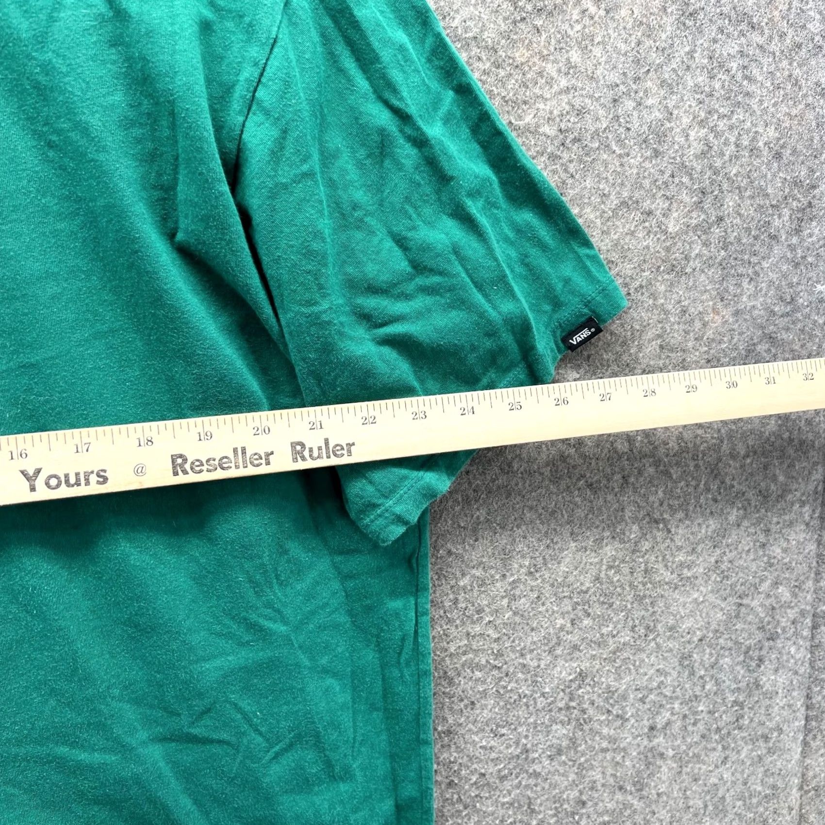 Vans VANS Shirt Mens XXL Green Crewneck Custom Fit Casual Tee SkateBoard Cotton Y2K Size US XXL / EU 58 / 5 - 3 Thumbnail