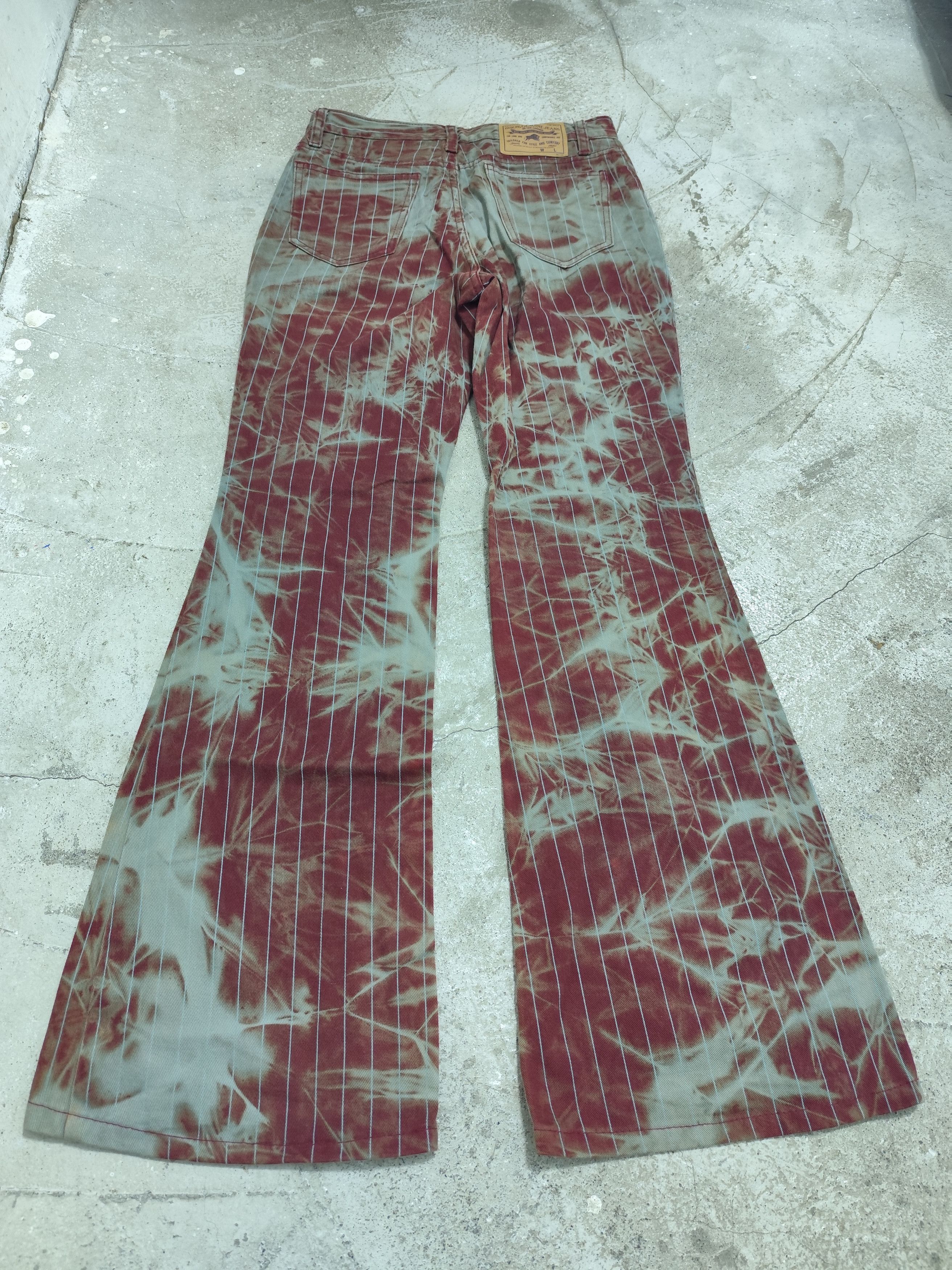 Japanese Brand Ifsixwasnine style Vintage Bison super Flared AOP washed Size US 28 / EU 44 - 5 Thumbnail