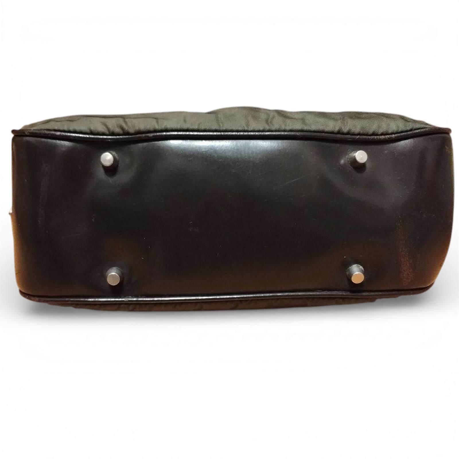 Prada Prada - Handbag in Olive Green and Dark Brown Size ONE SIZE - 4 Thumbnail
