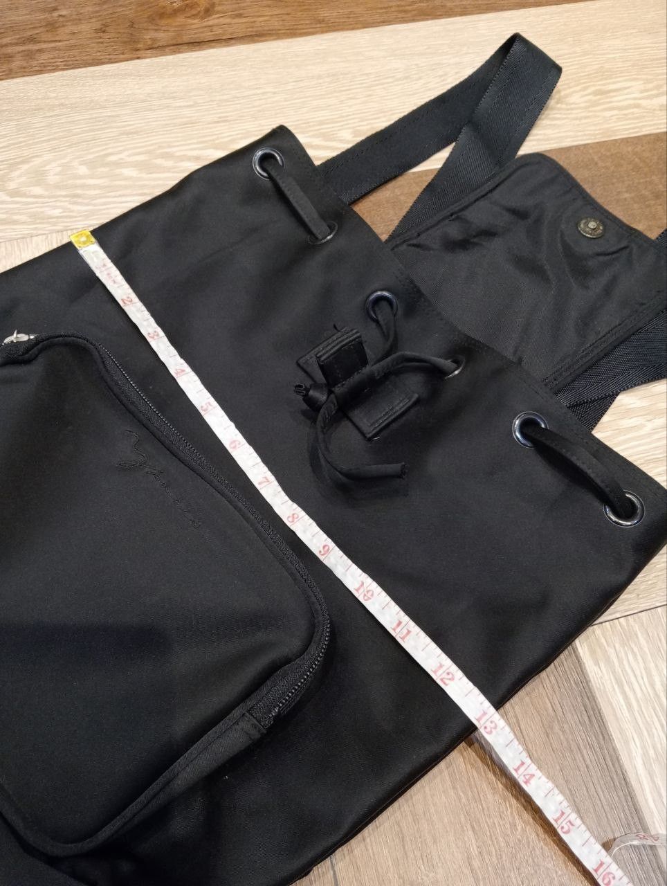 Yohji Yamamoto YOHJI YAMAMOTO Y'SACCS POUR HOMME BLACK BACKPACK Size ONE SIZE - 10 Thumbnail