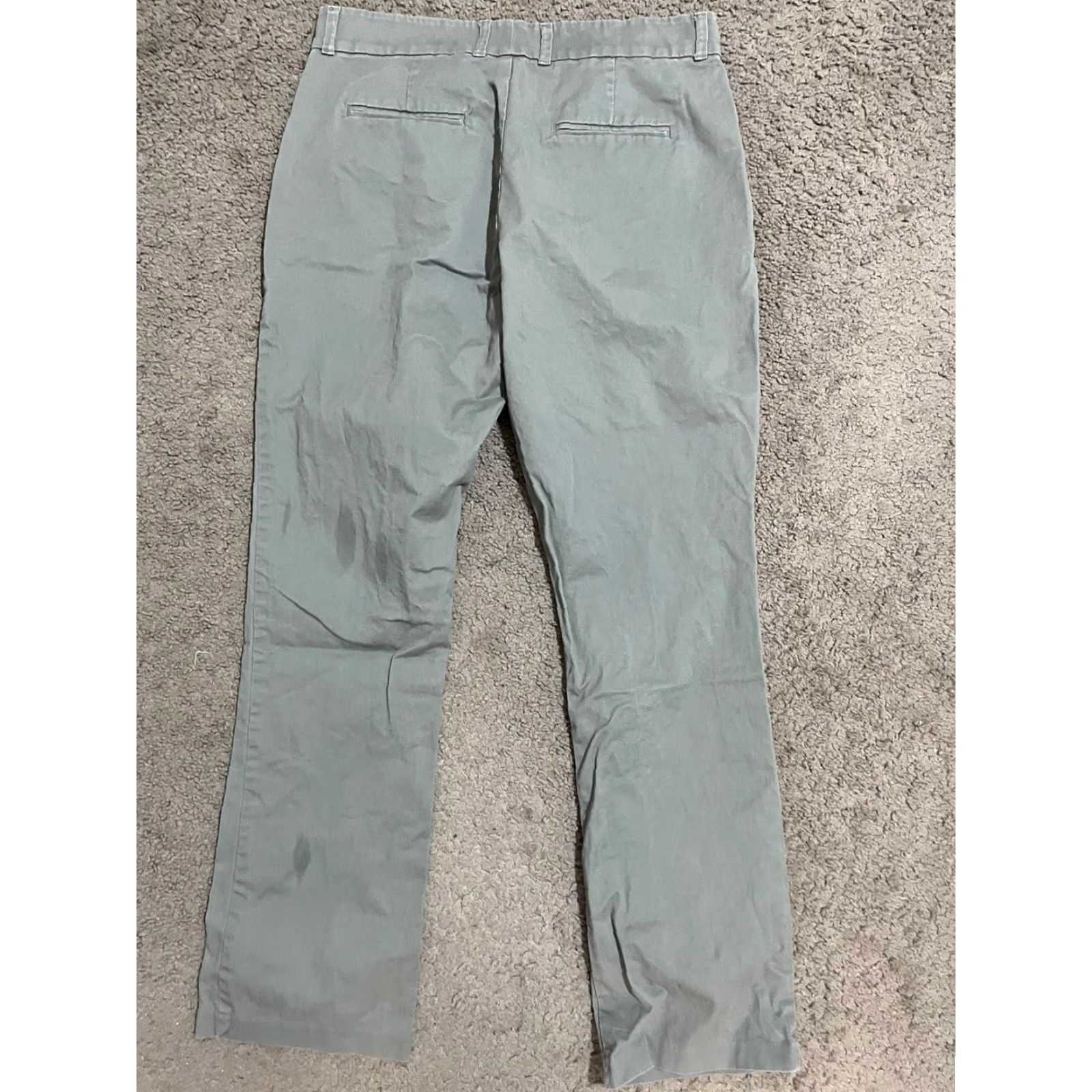 Gap Gap Khakis Pants Women 6 Gray Bootcut Chino Stretch Size 28" / US 6 / IT 42 - 3 Thumbnail