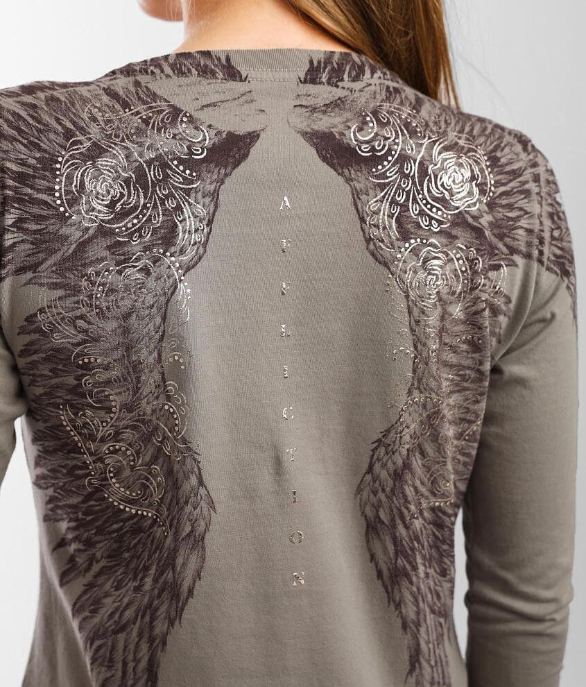 Affliction Danica Rose Braided Long Sleeve Size L / US 10 / IT 46 - 4 Thumbnail