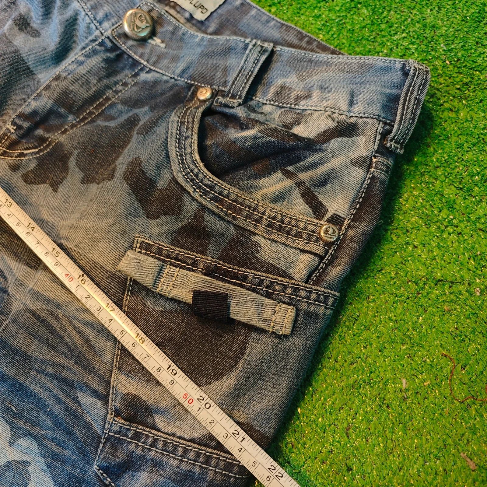 Other Kosmo Lupo Jeans Mens 32x32 Blue Straight acid overdye wash Size US 32 / EU 48 - 16 Thumbnail