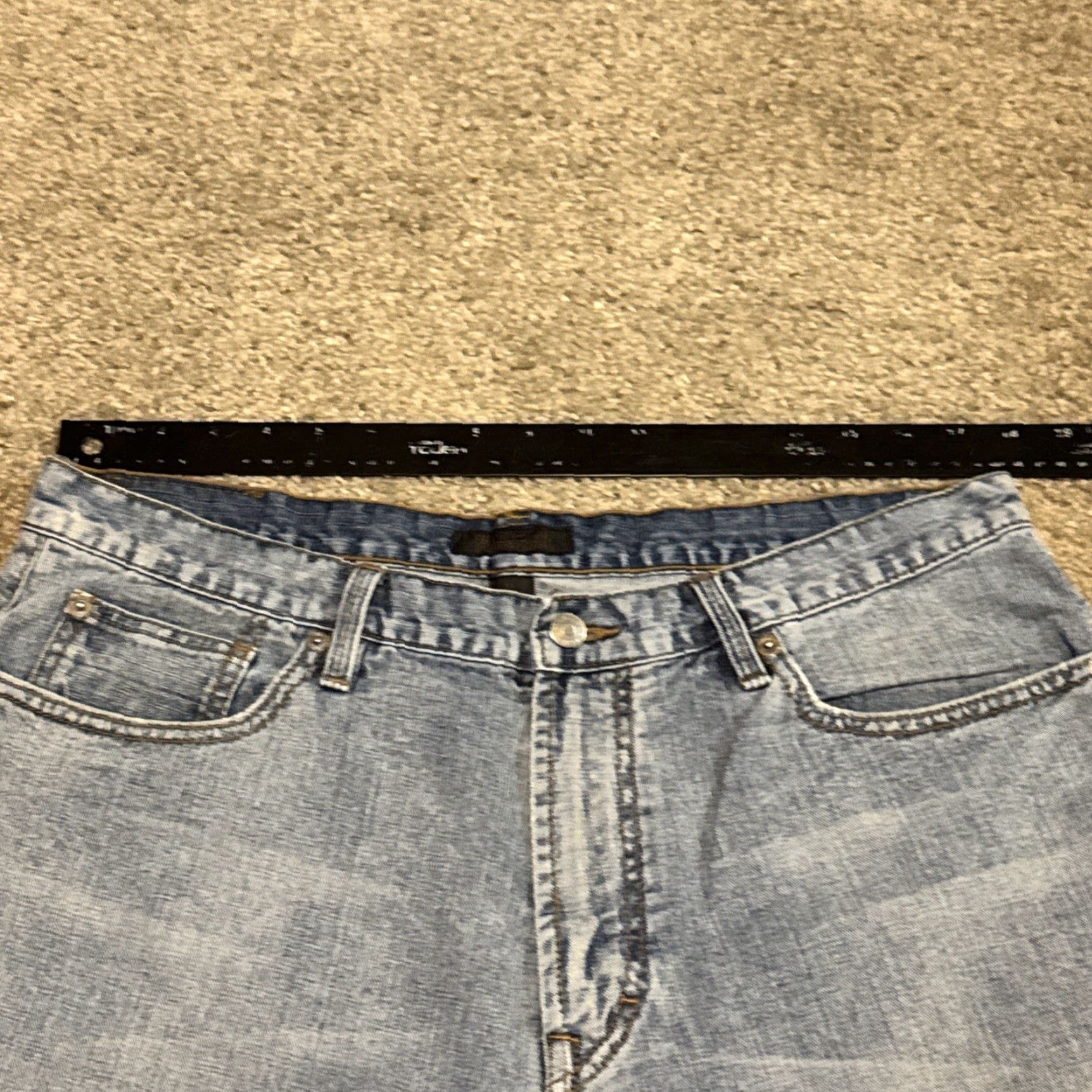 Sean John VINTAGE Sean John Baggy Denim Bermuda Shorts 38 Men Blue Jeans Short Mens 90s Y2K Denim Size US 38 / EU 54 - 5 Thumbnail