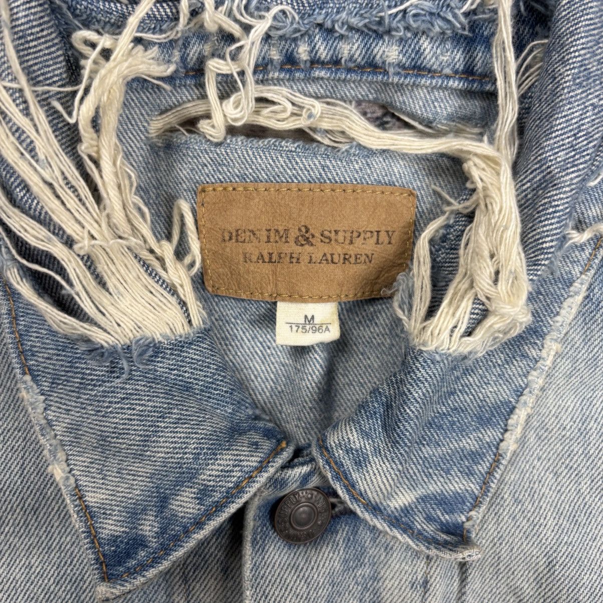 RRL Ralph Lauren 2000s Ralph Lauren - Denim & Supply Crash Denim Jacket Size US M / EU 48-50 / 2 - 10 Thumbnail