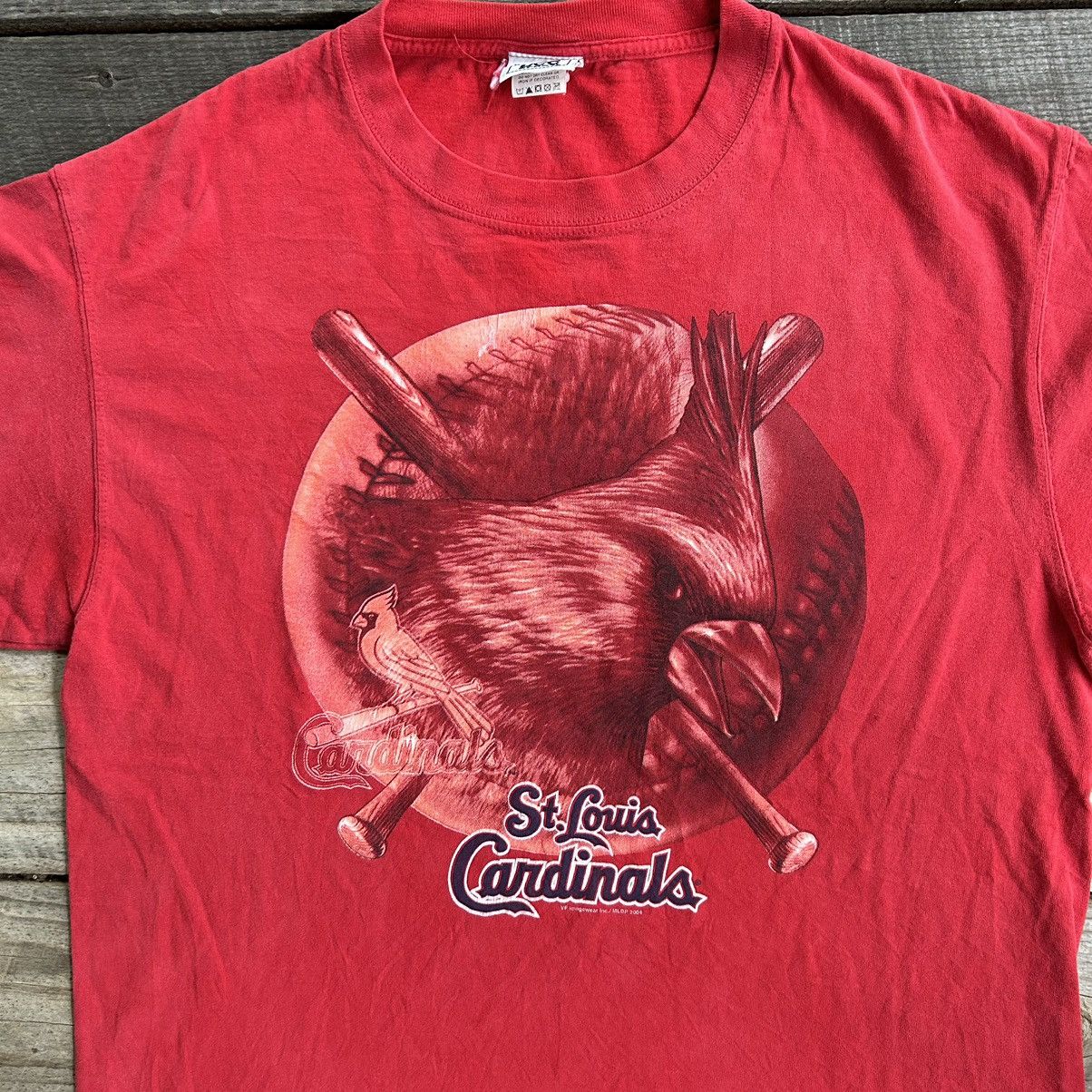 MLB × Vintage Vintage Faded St Louis Cardinals MLB Lee Sport T Shirt Size US L / EU 52-54 / 3 - 2 Thumbnail